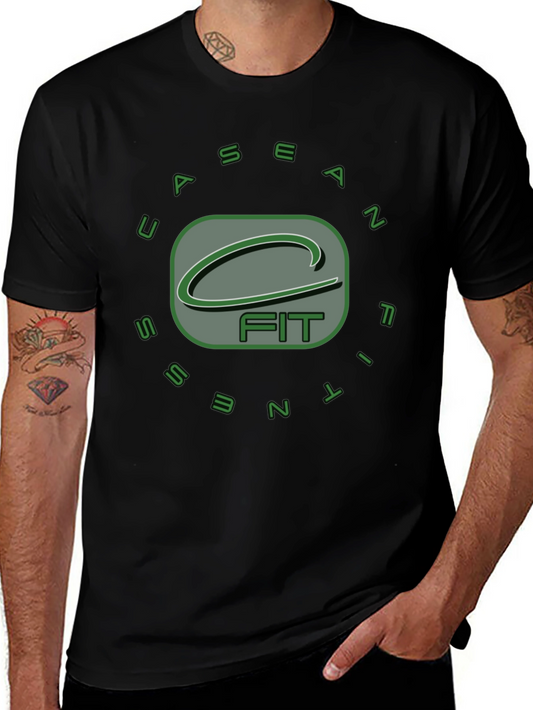 Sean Fitness Black Graphic T-Shirt