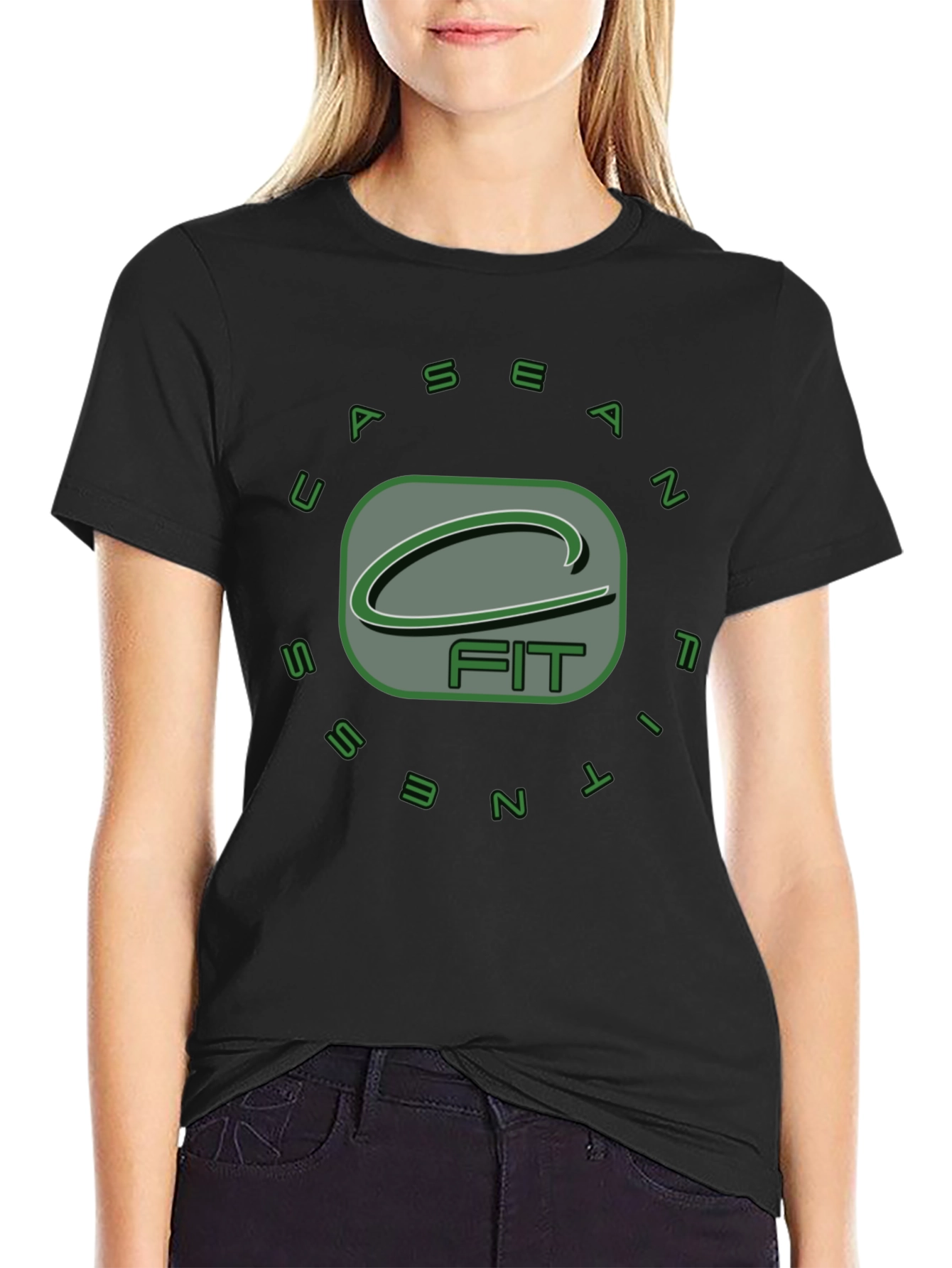 Sean Fitness Black Graphic T-Shirt