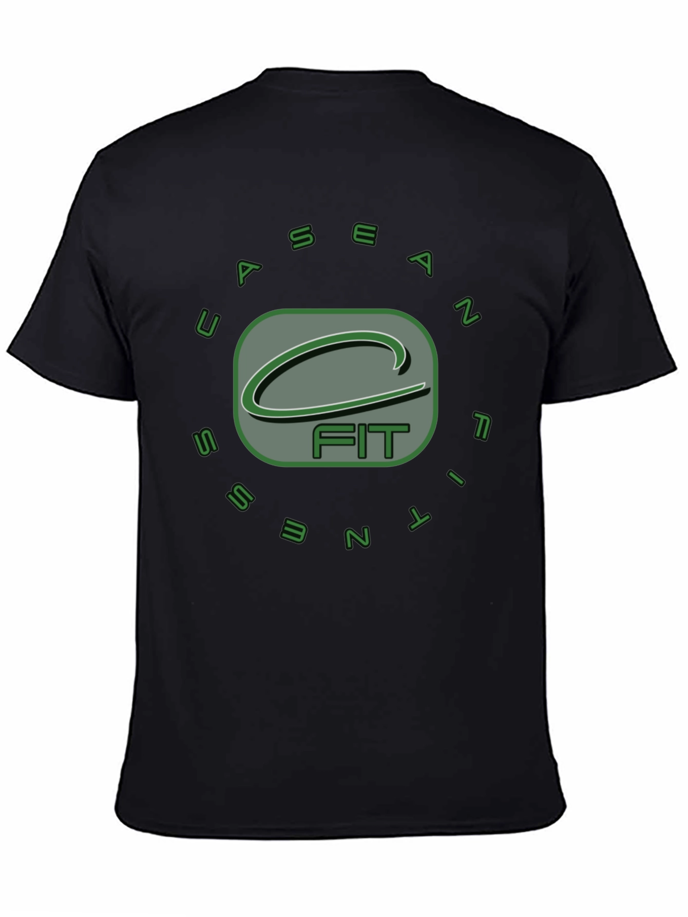 Sean Fitness Black Graphic T-Shirt