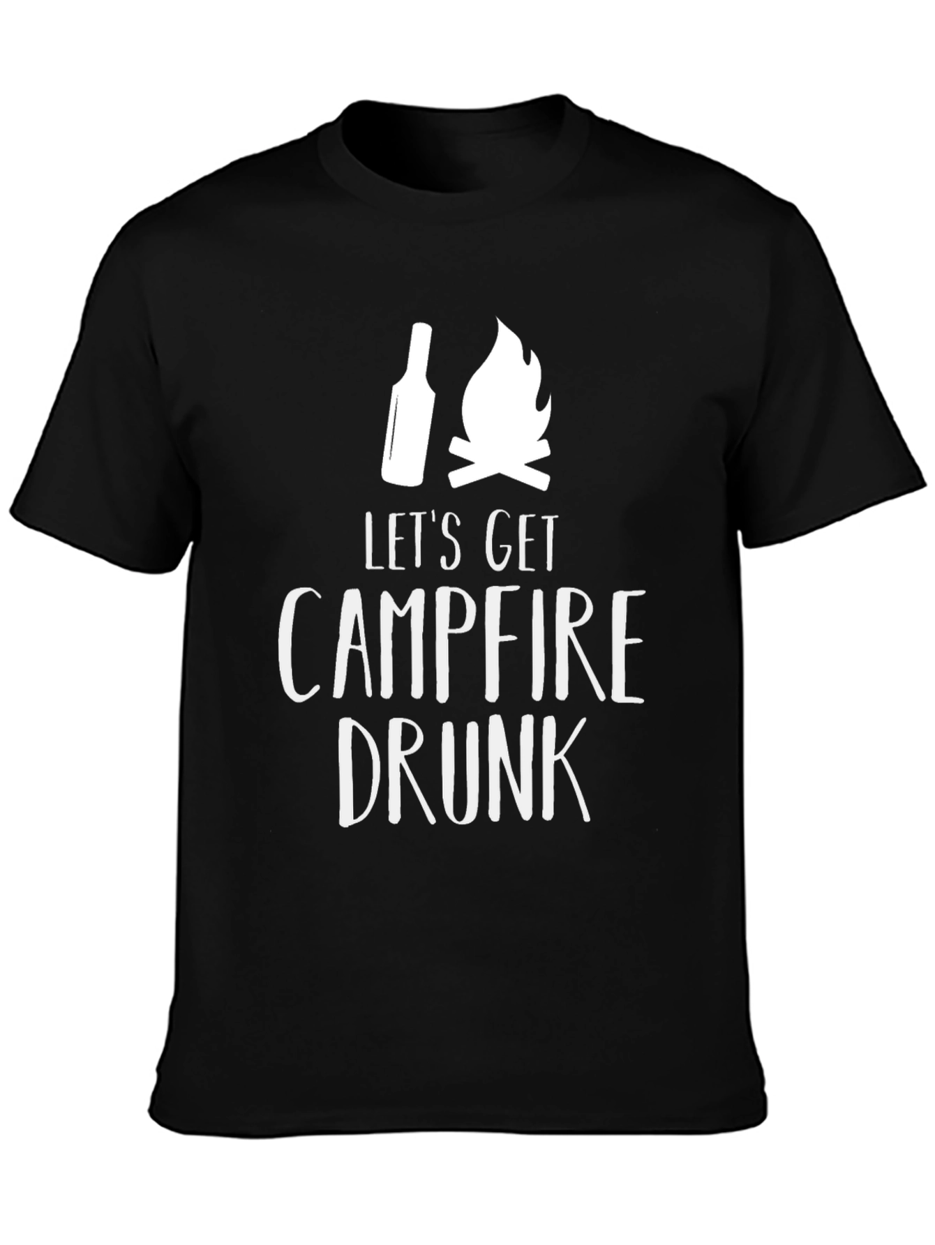 Campfire Drunk Graphic Tee - Black