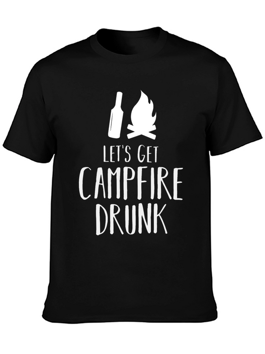 Campfire Drunk Graphic Tee - Black