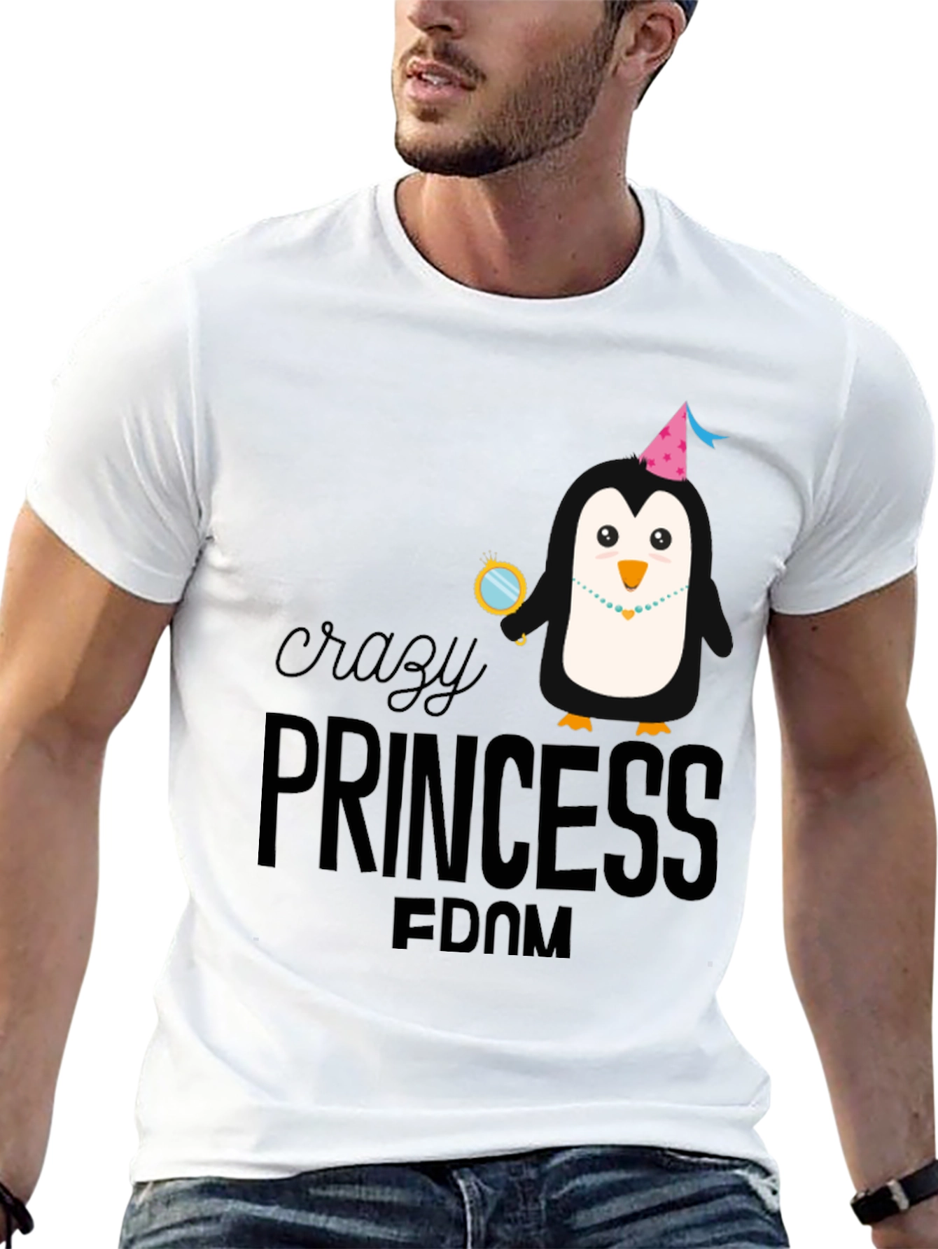 Crazy Princess Penguin T-Shirt
