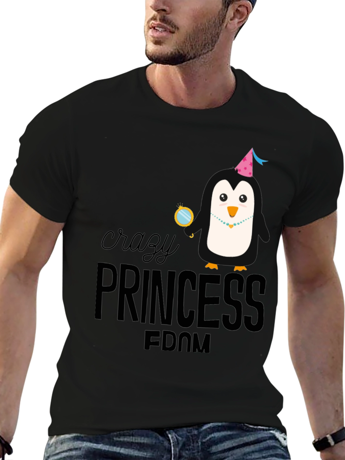 Crazy Princess Penguin T-Shirt
