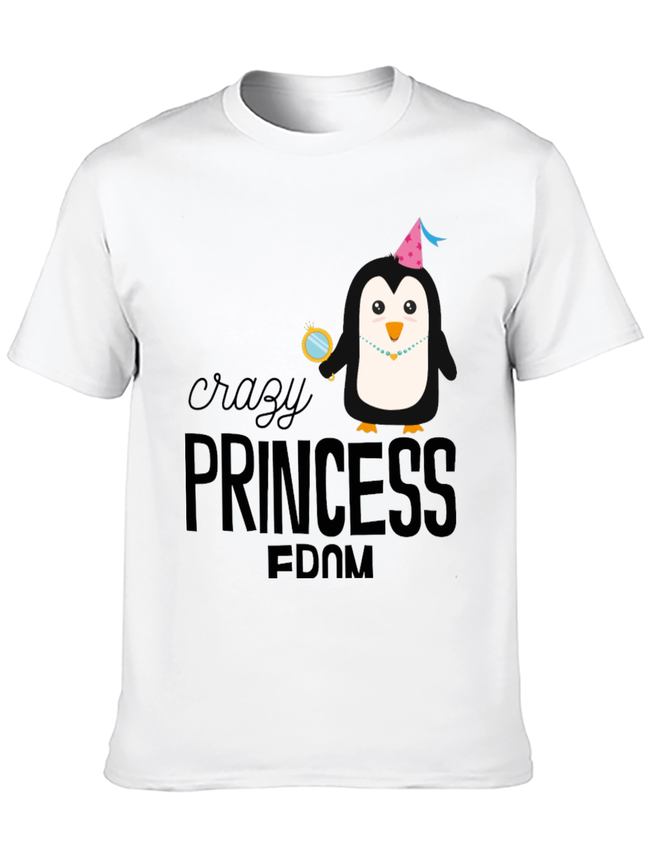 Crazy Princess Penguin T-Shirt