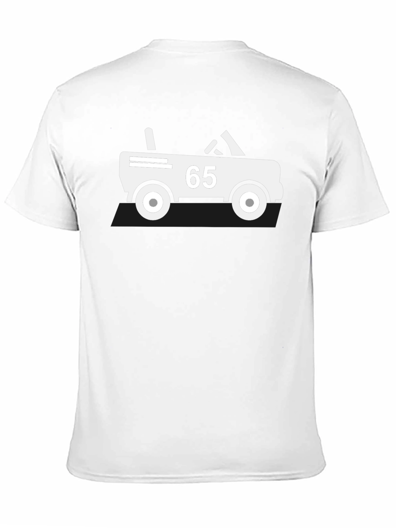 Black T-Shirt with Retro Car Graphic