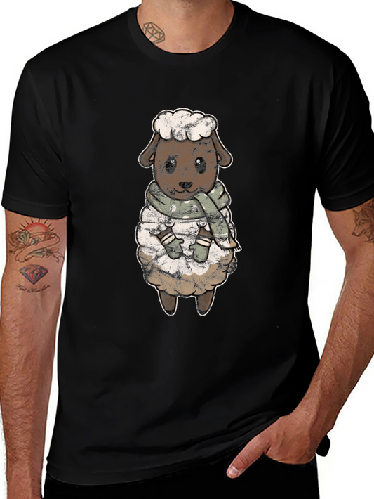Cute Sheep Scarf T-Shirt