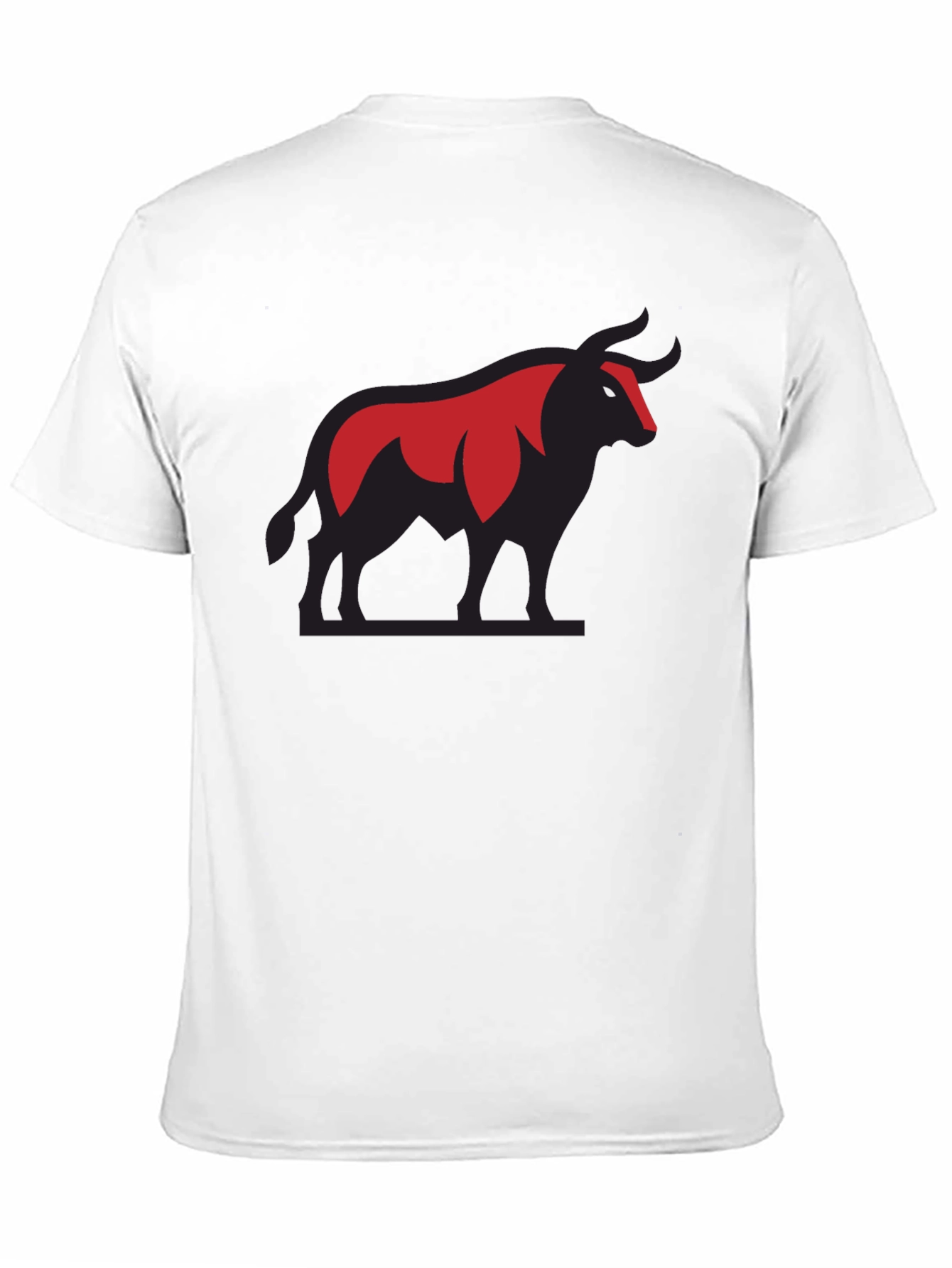 Bold Bull Graphic Tee - Black Cotton