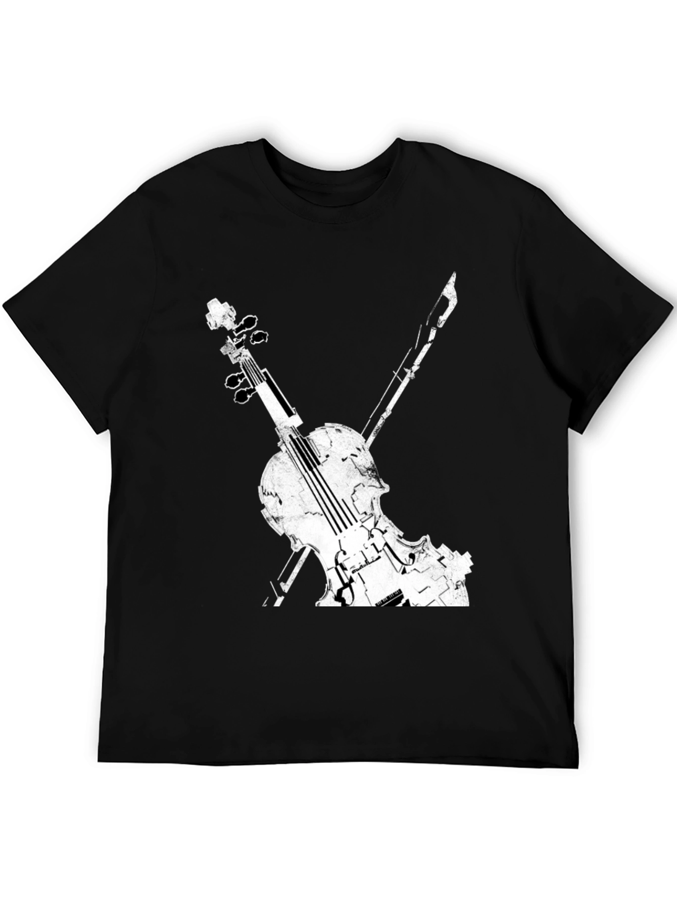 Violin Graphic Tee - Musical Instrument Shirt