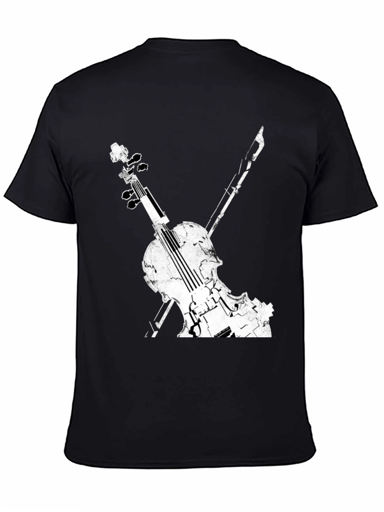 Violin Graphic Tee - Musical Instrument Shirt