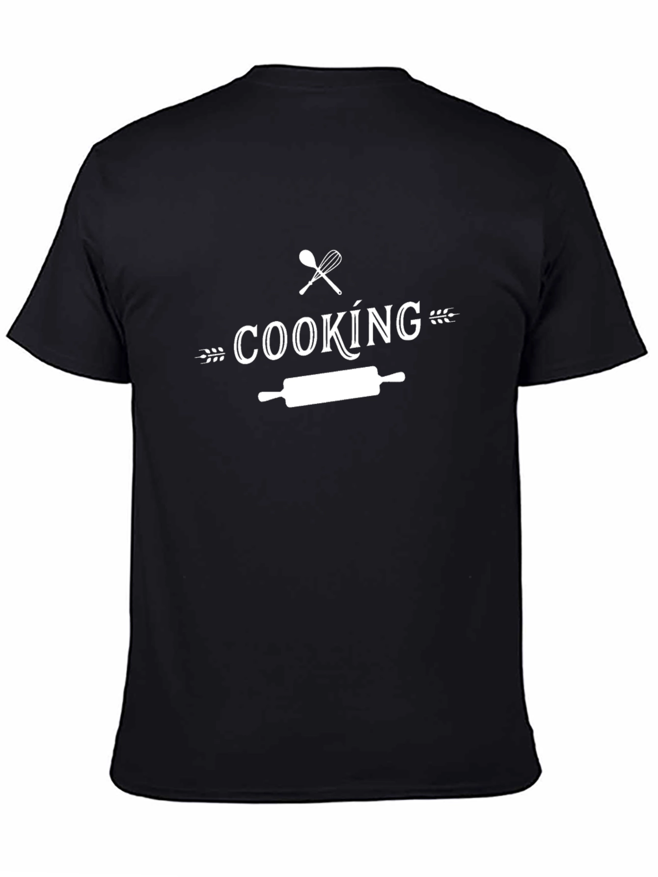 Cooking Graphic Tee - Whisk Rolling Pin Kitchen Shirt