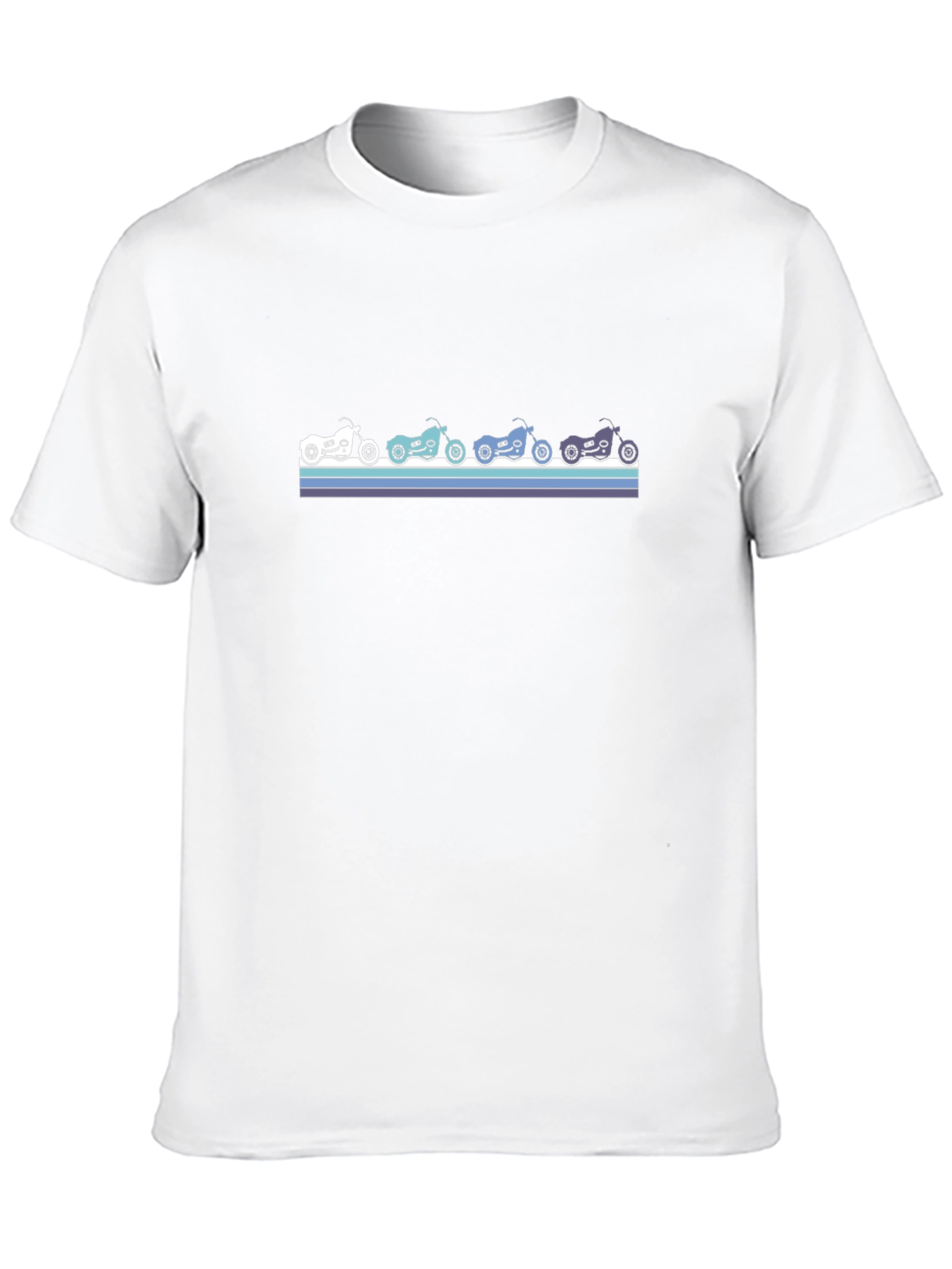 Retro Motorcycle Graphic Tee - Black