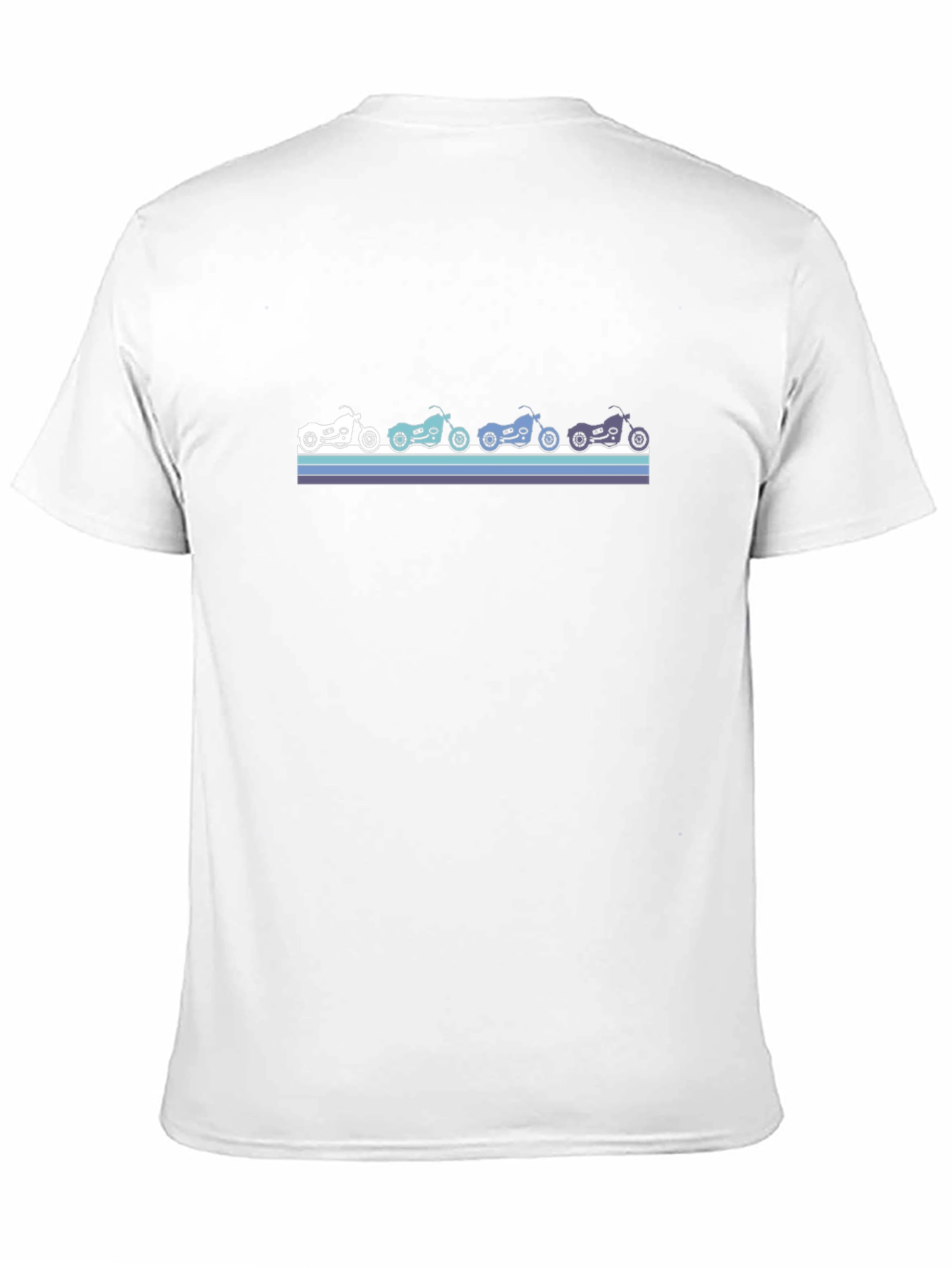 Retro Motorcycle Graphic Tee - Black