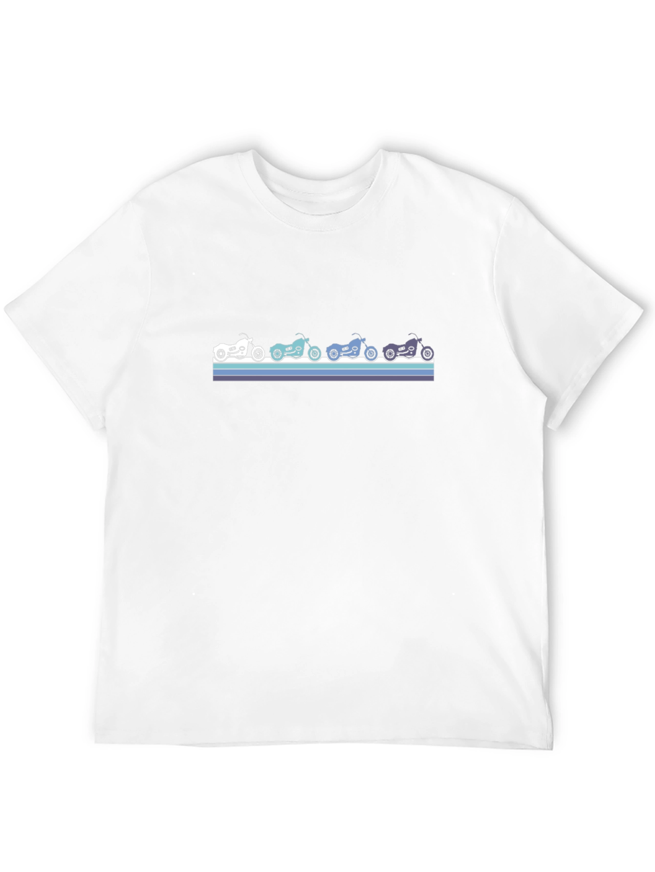 Retro Motorcycle Graphic Tee - Black