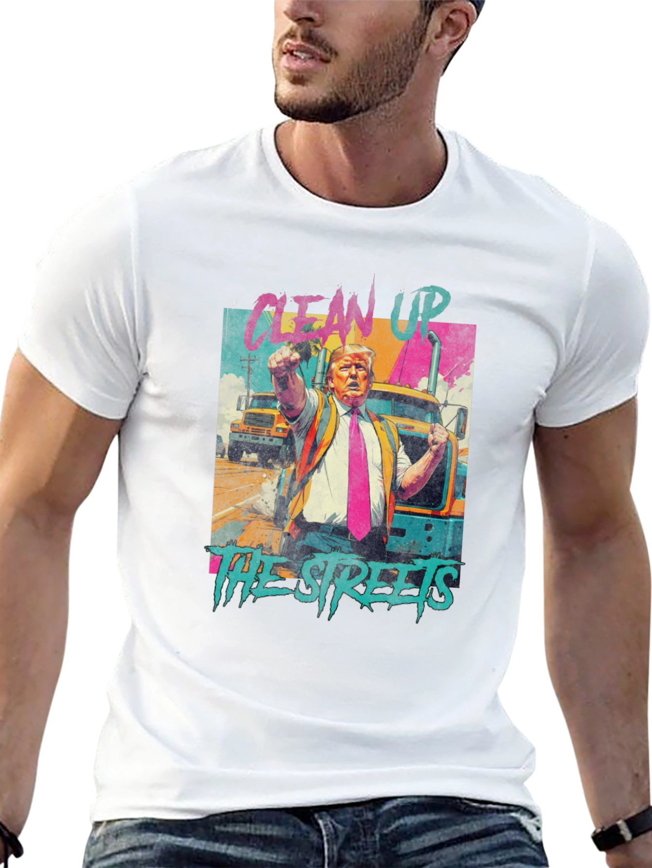Clean Up The Streets Graphic T-Shirt