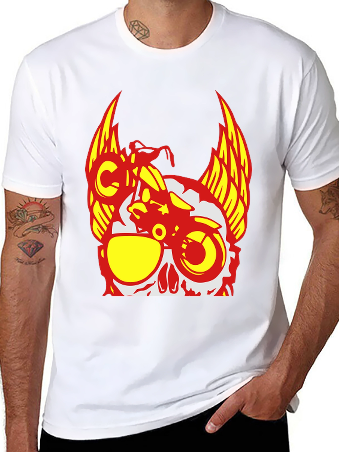Skull Rider T-Shirt - Edgy Graphic Tee