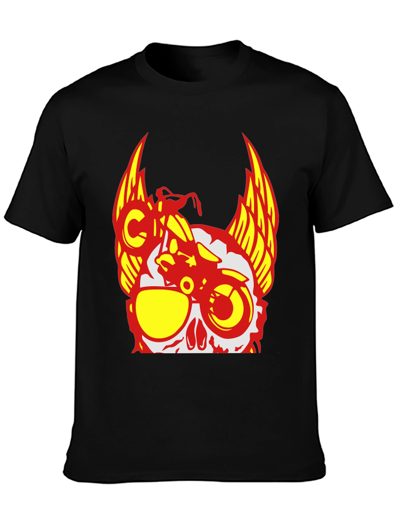 Skull Rider T-Shirt - Edgy Graphic Tee