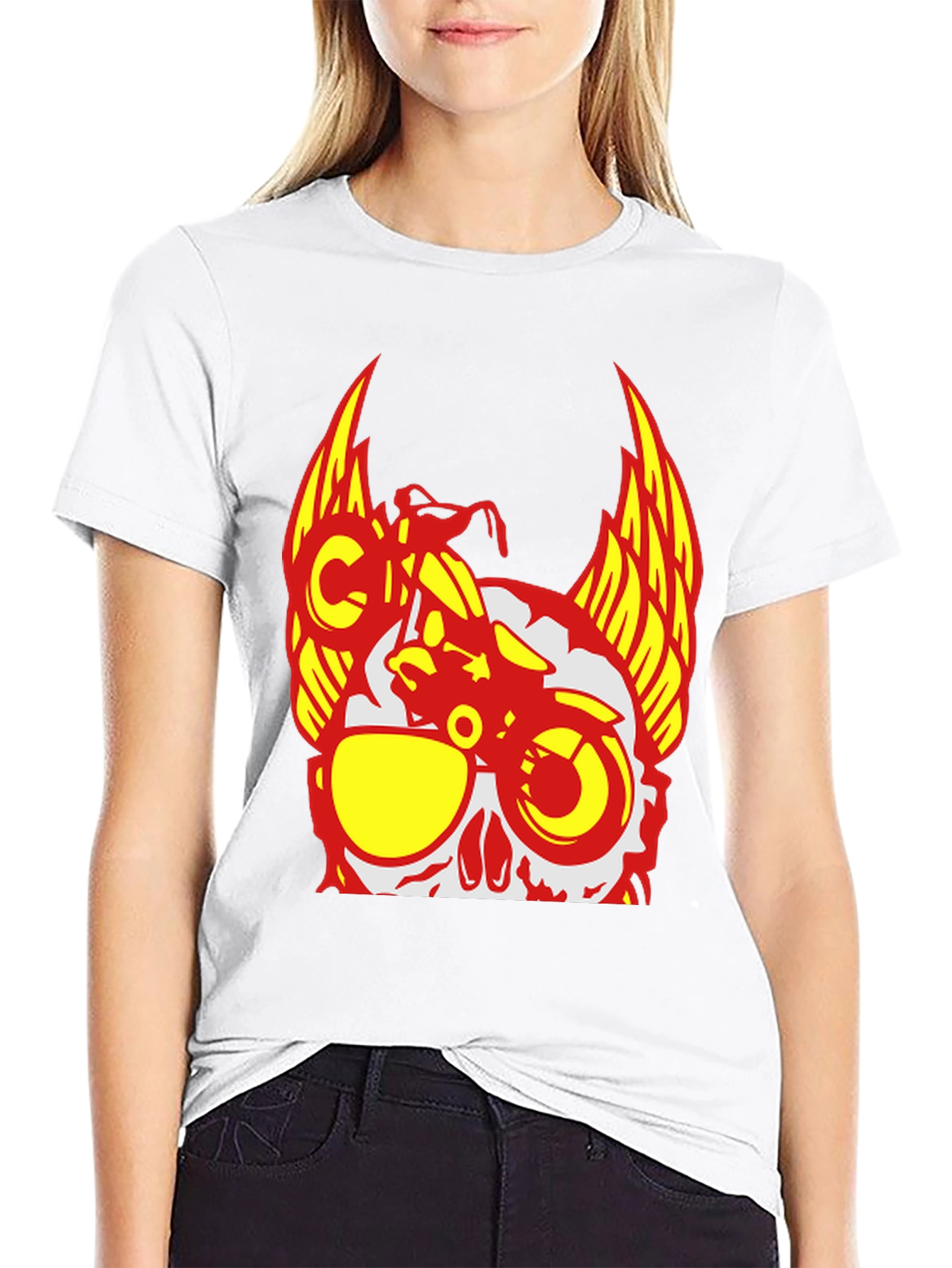 Skull Rider T-Shirt - Edgy Graphic Tee