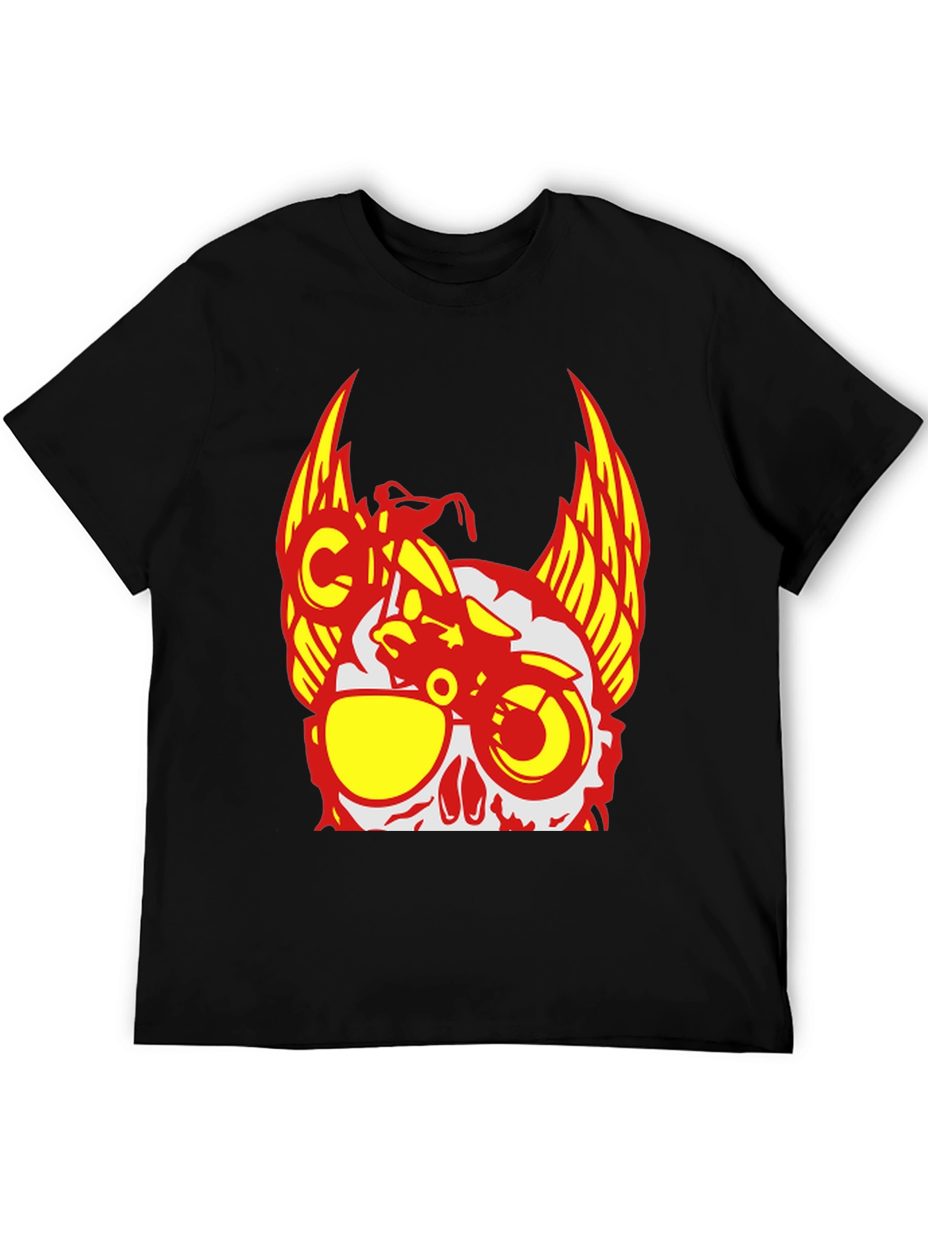 Skull Rider T-Shirt - Edgy Graphic Tee