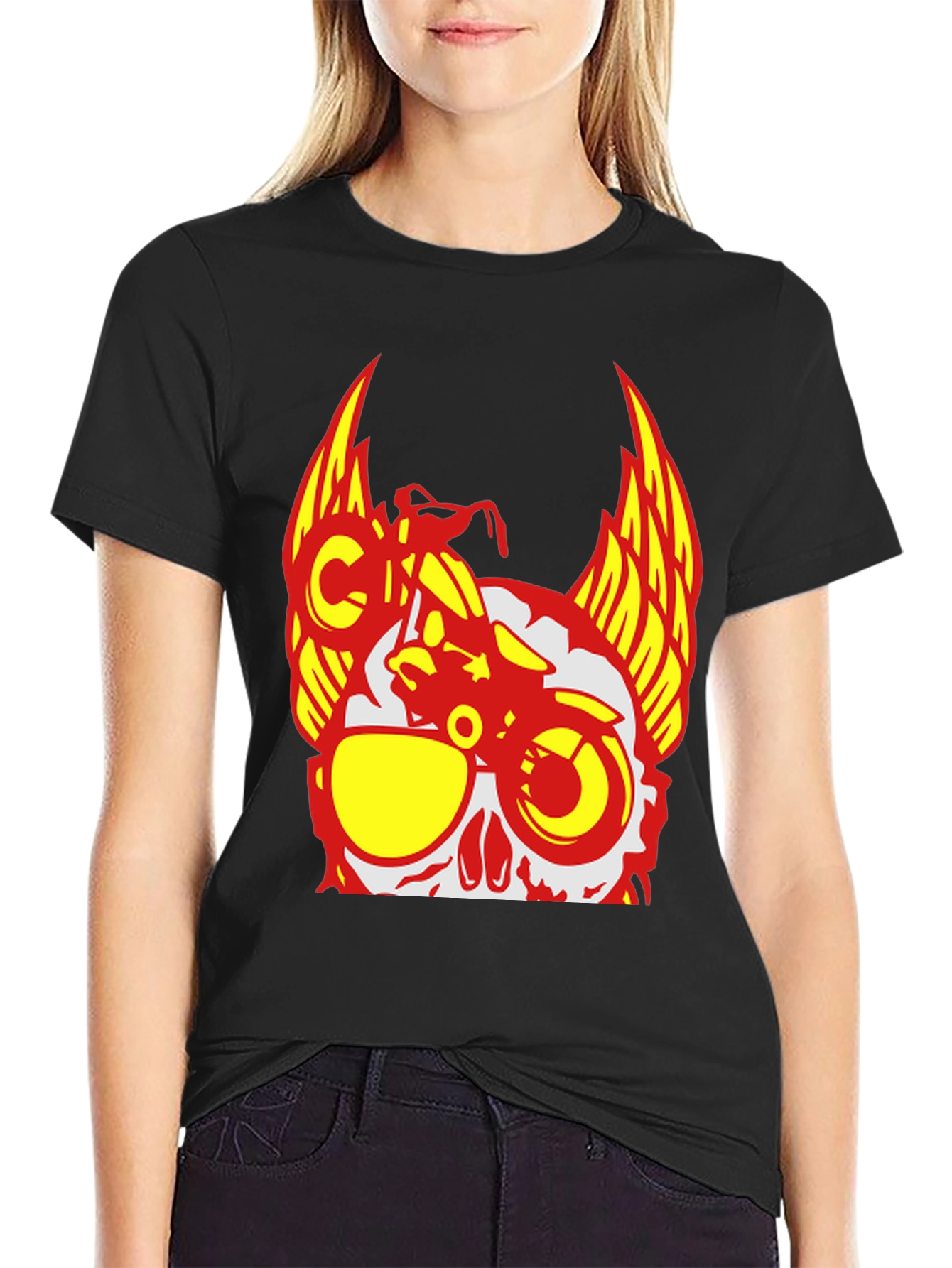 Skull Rider T-Shirt - Edgy Graphic Tee