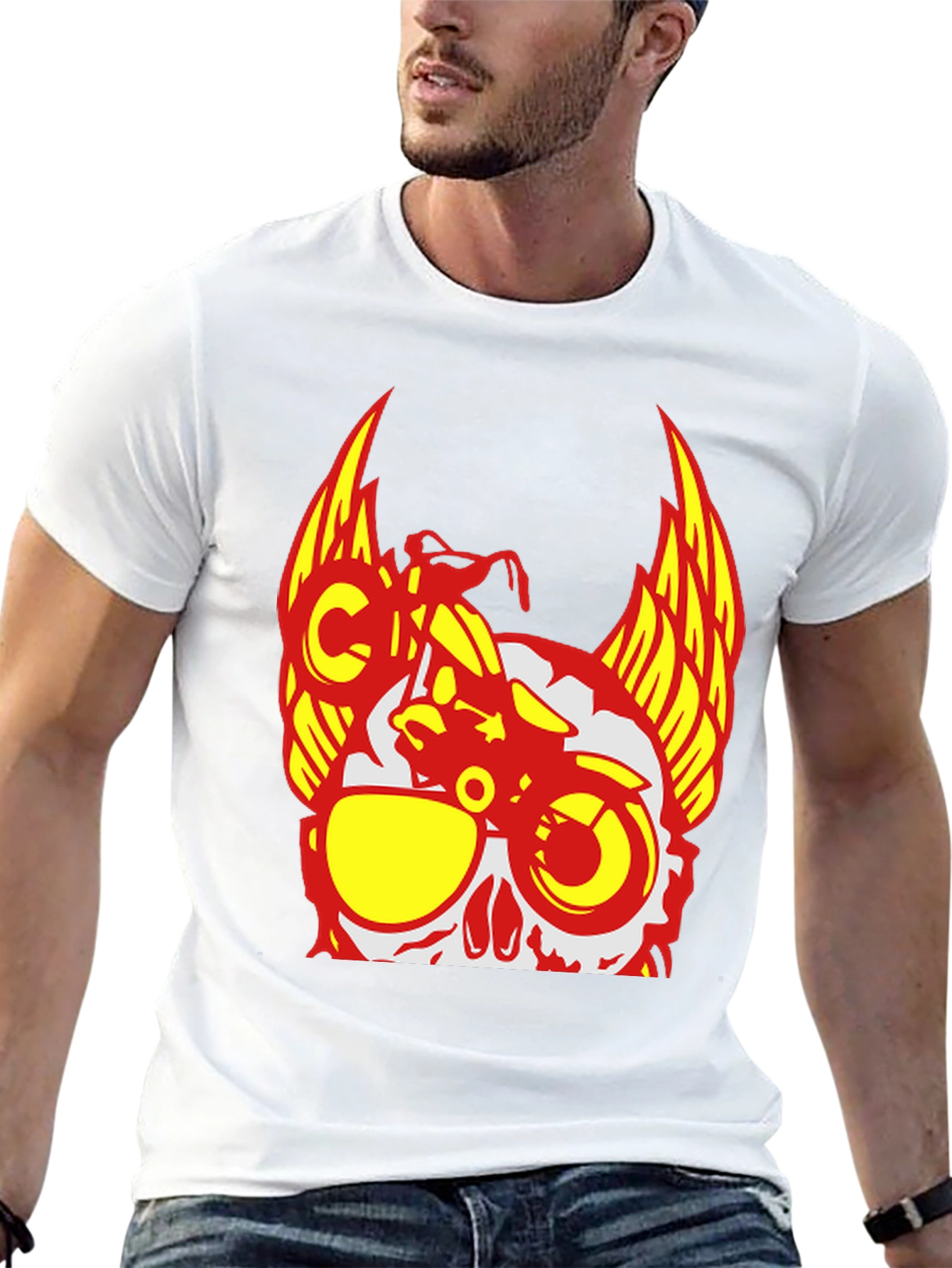 Skull Rider T-Shirt - Edgy Graphic Tee