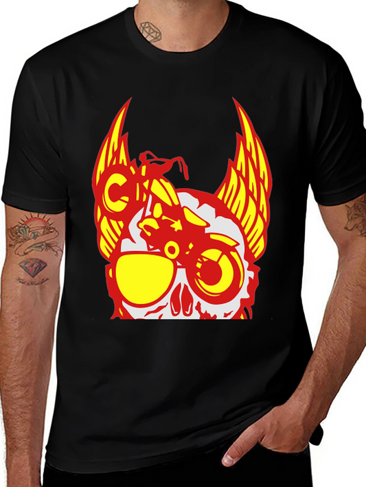 Skull Rider T-Shirt - Edgy Graphic Tee