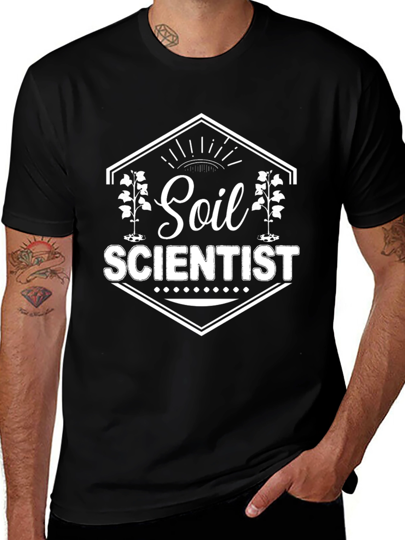 Soil Scientist Graphic Tee - Black Unisex Shirt