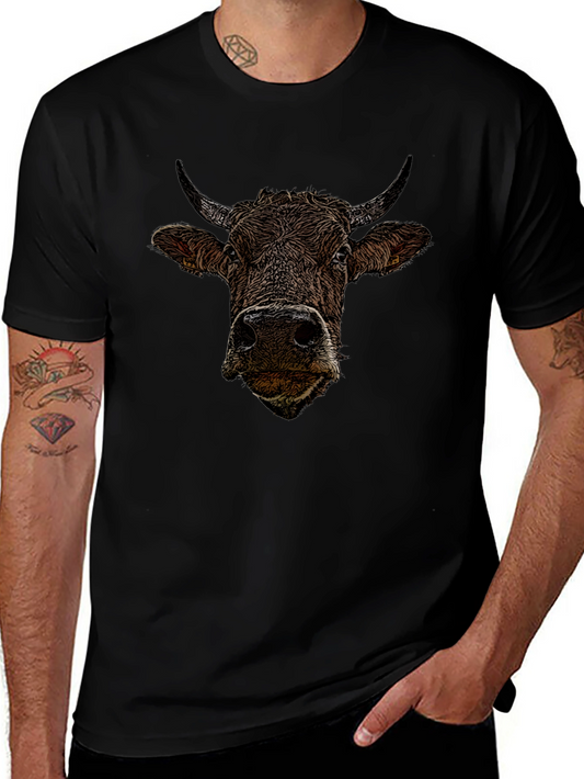 Bull Graphic Black T-Shirt