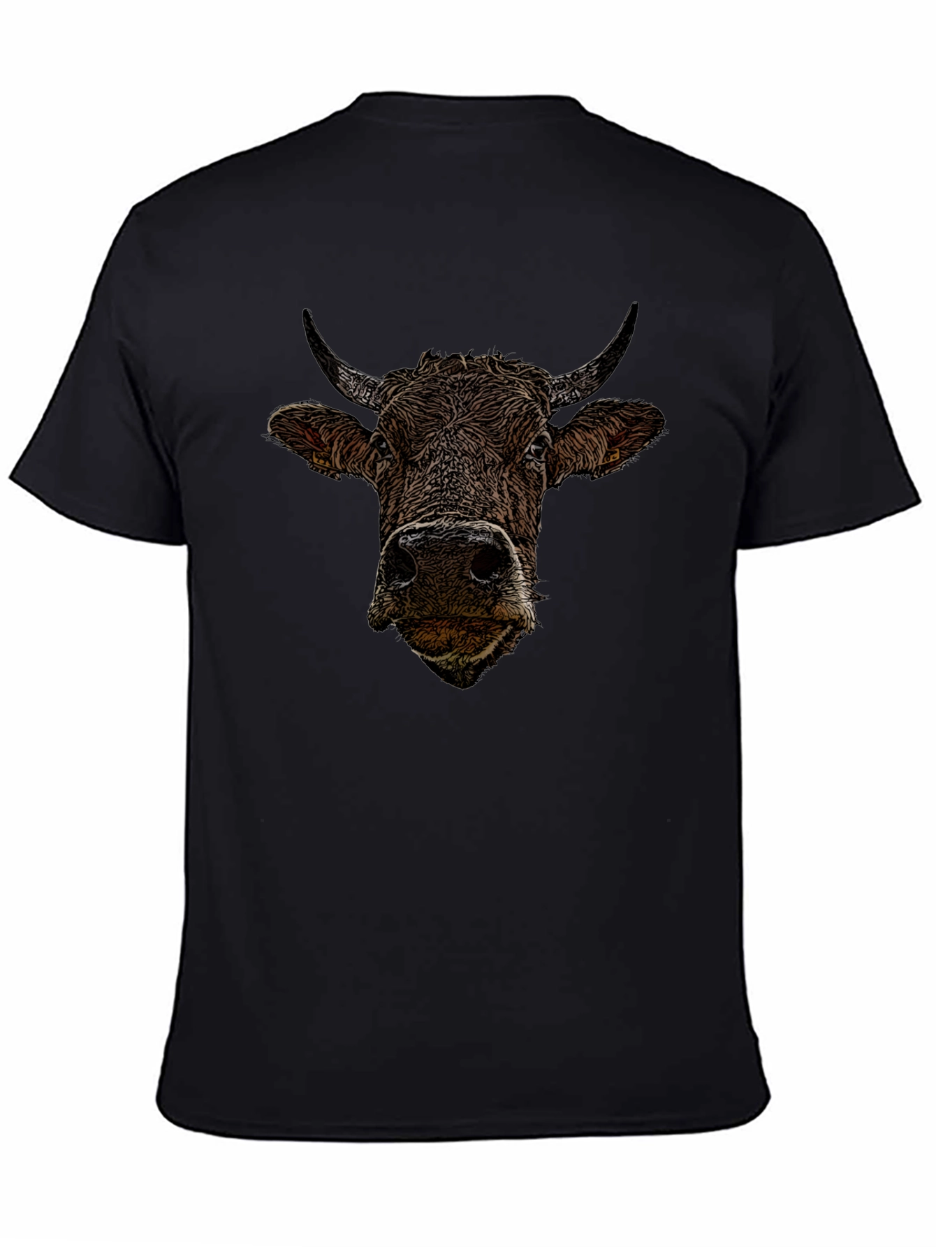 Bull Graphic Black T-Shirt