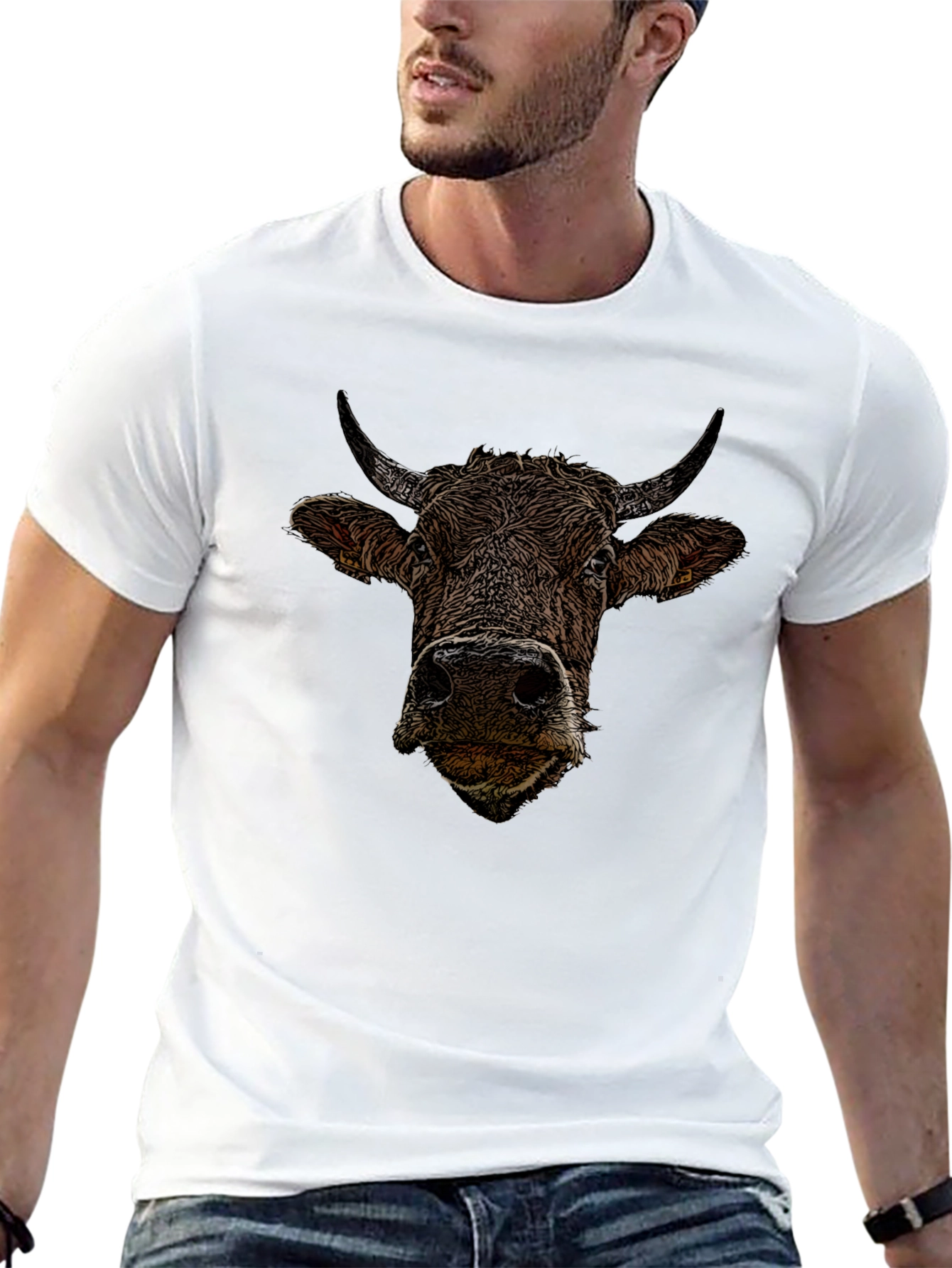 Bull Graphic Black T-Shirt