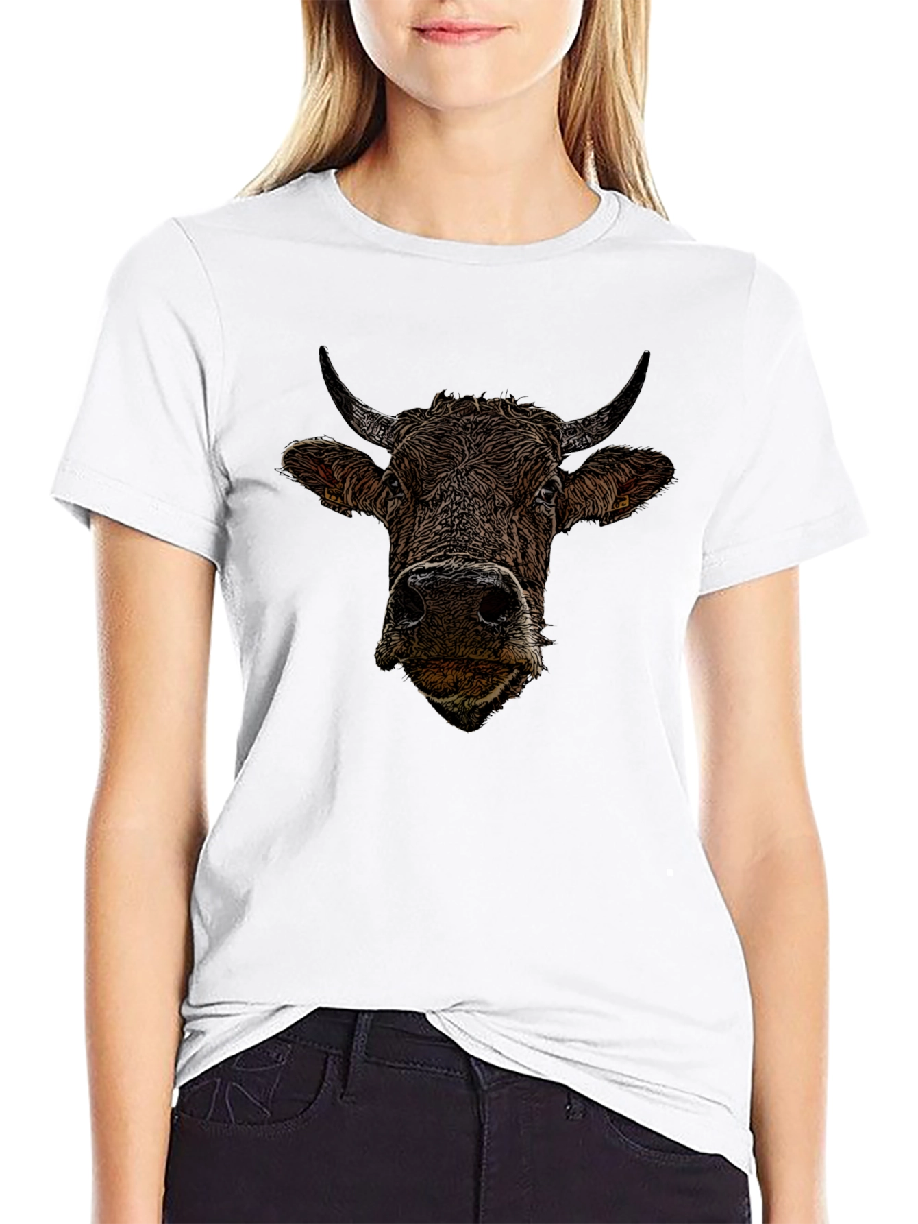 Bull Graphic Black T-Shirt