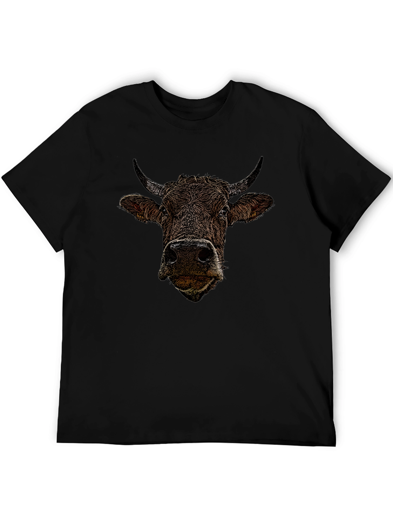 Bull Graphic Black T-Shirt