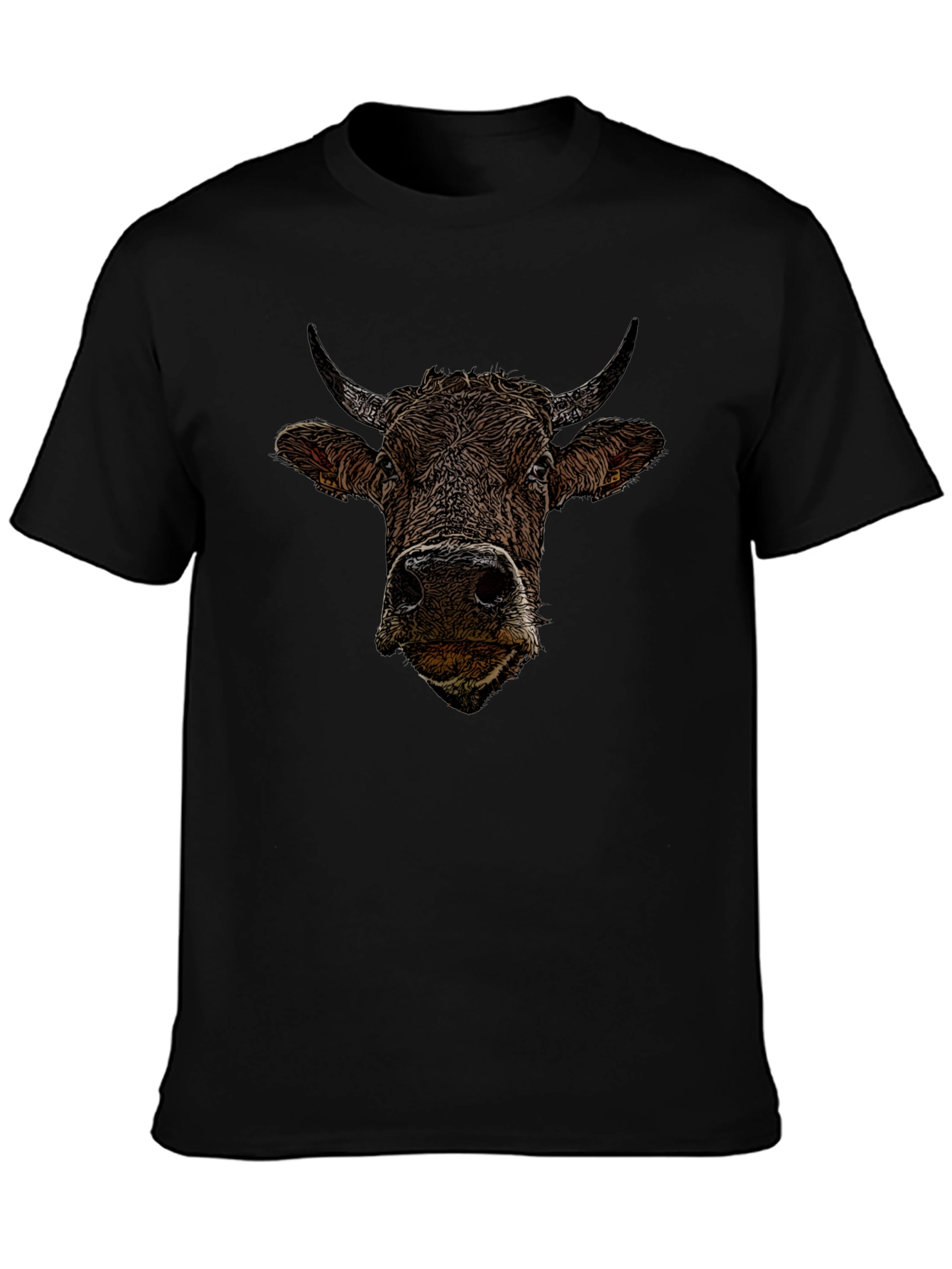 Bull Graphic Black T-Shirt