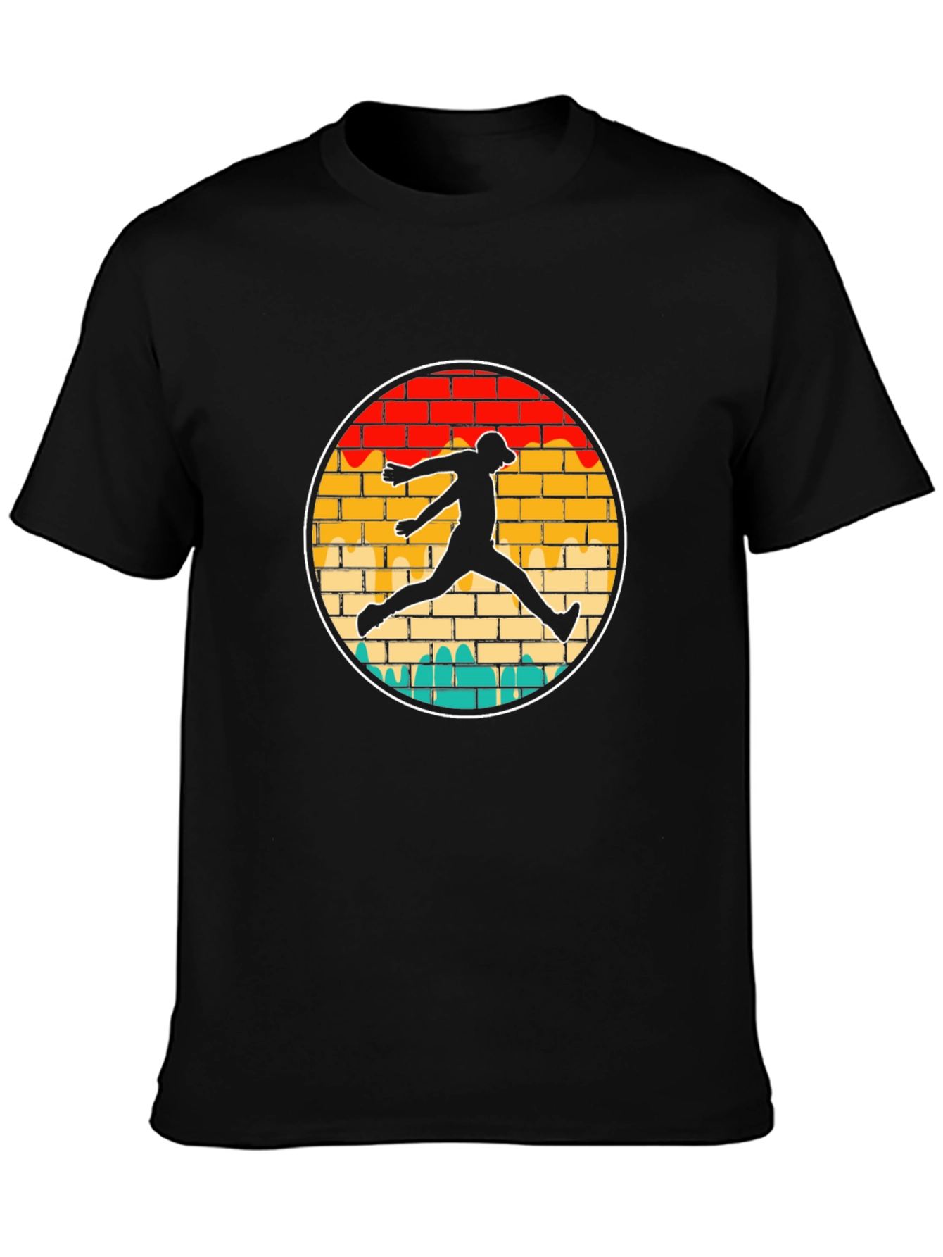 Retro Brick Wall Jumper T-Shirt