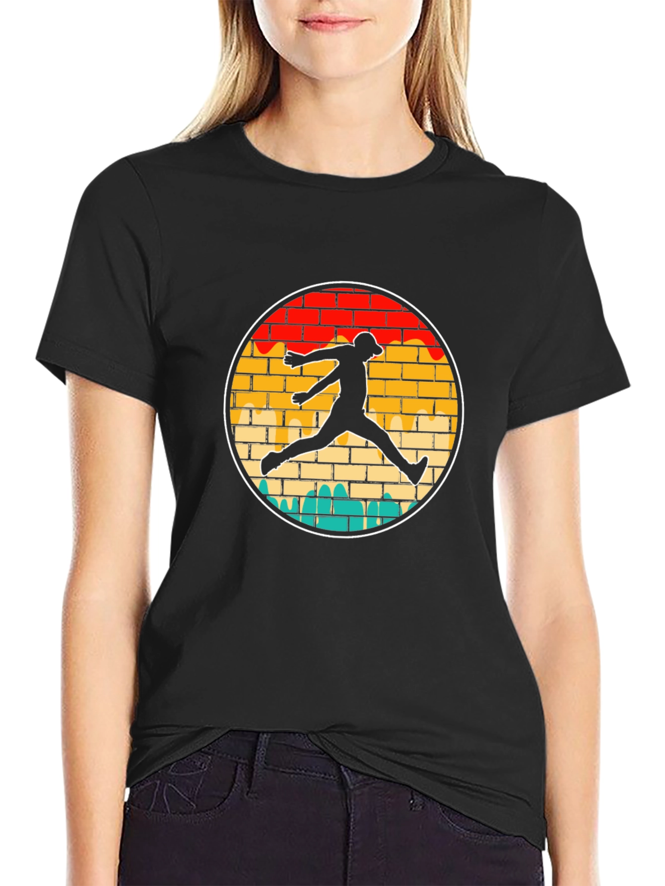 Retro Brick Wall Jumper T-Shirt