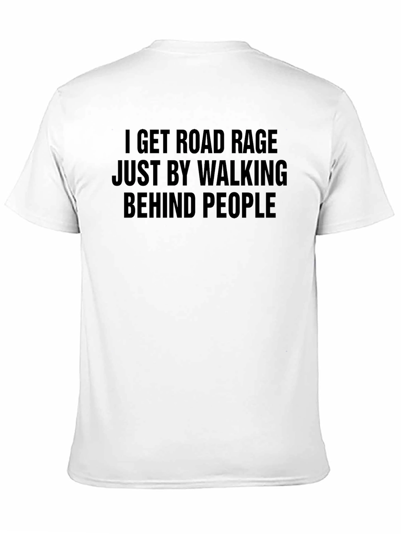 Road Rage Walking Graphic Tee - Sarcastic Black T-Shirt
