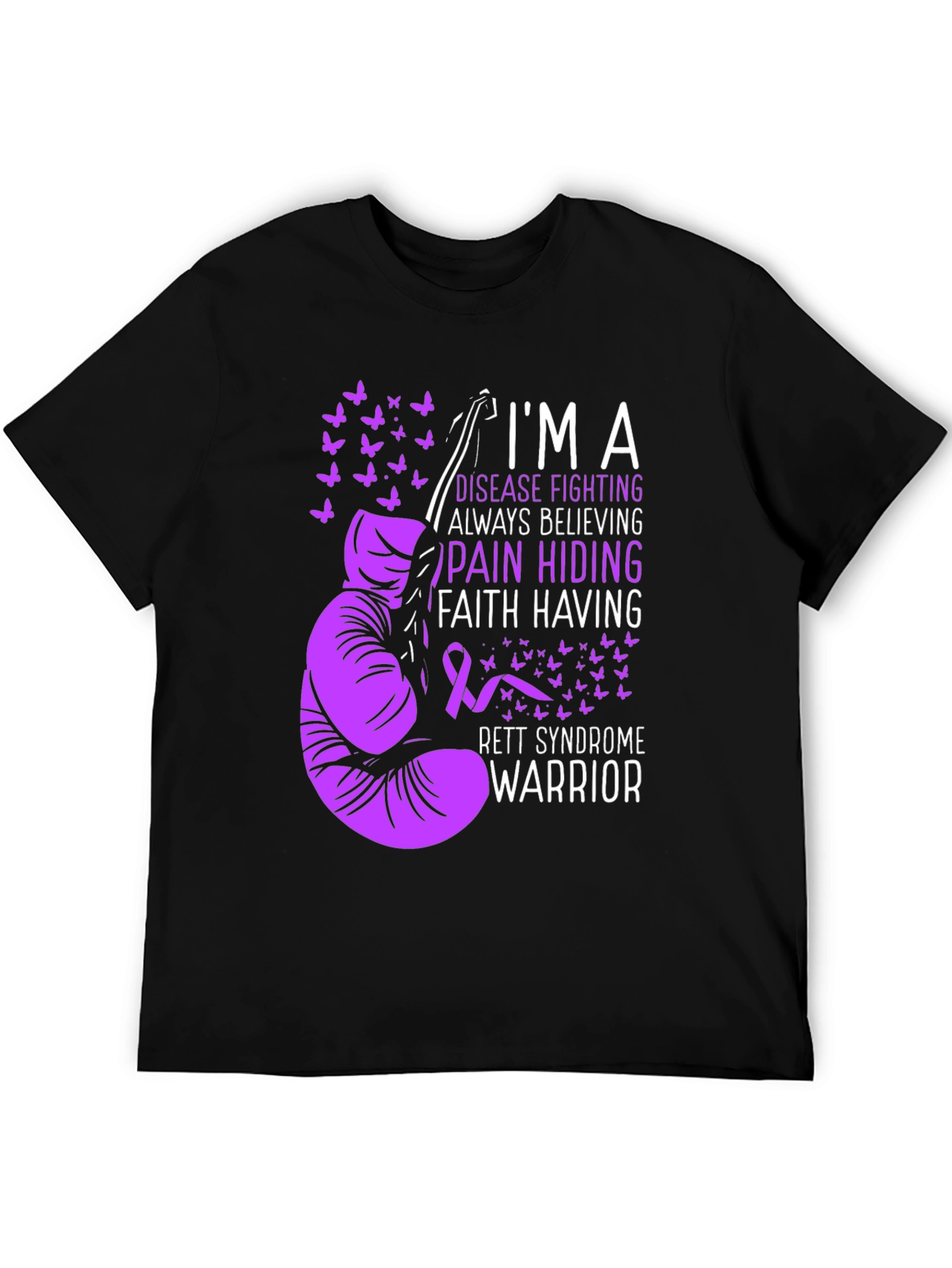 Rett Syndrome Warrior Graphic T-Shirt