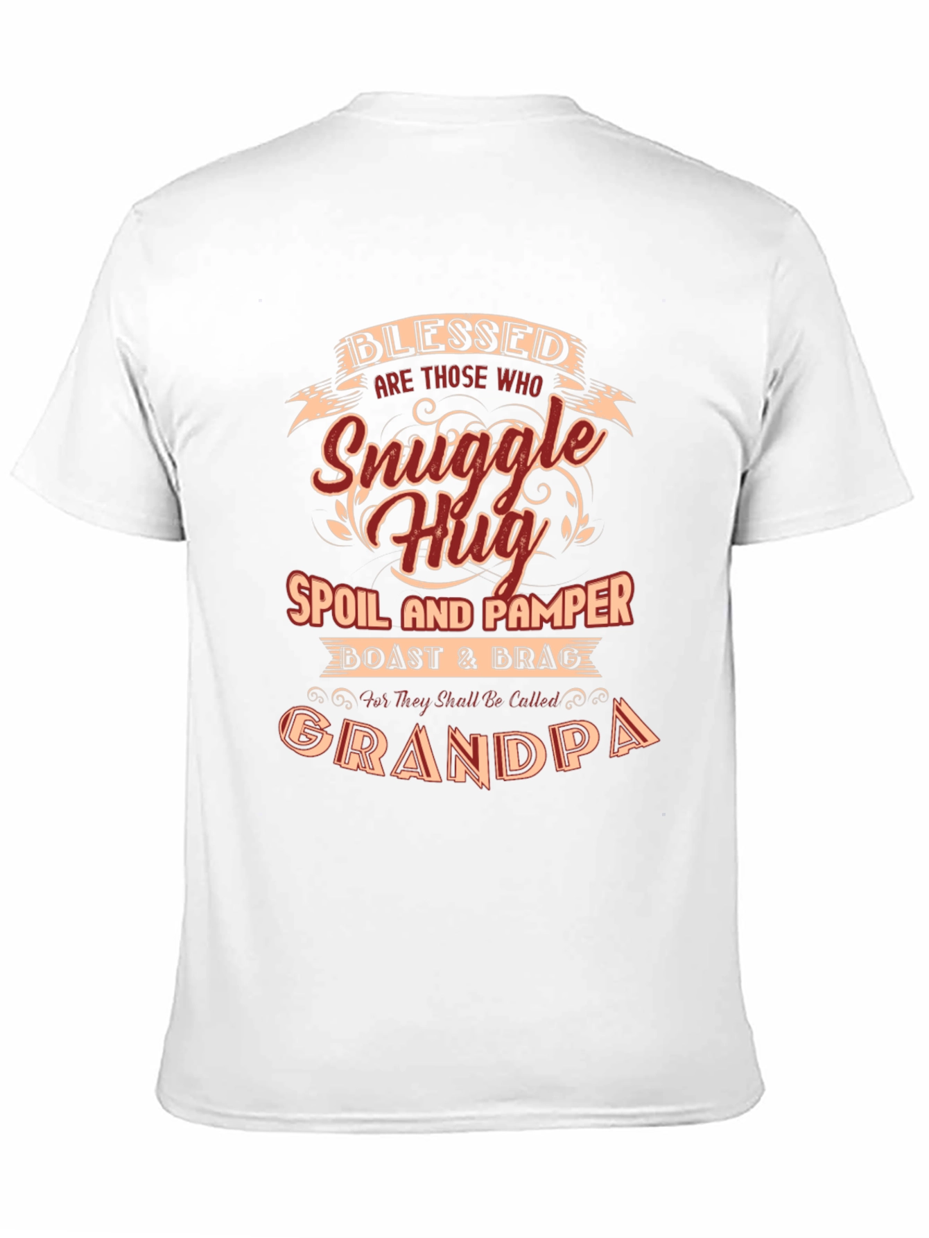 Blessed Grandpa T-Shirt - Snuggle Hug Design