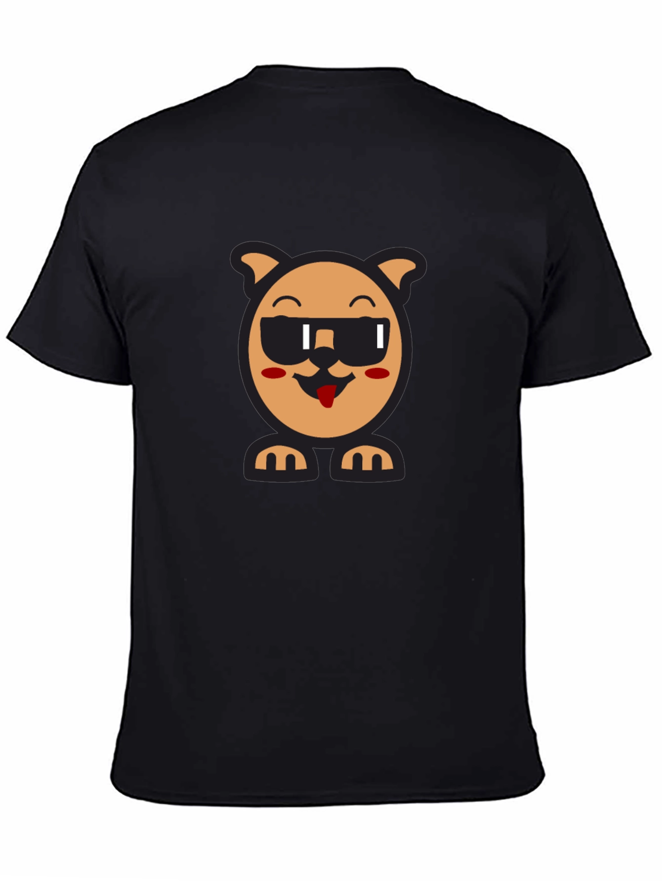 Cool Dog Graphic Tee - Black Unisex Shirt