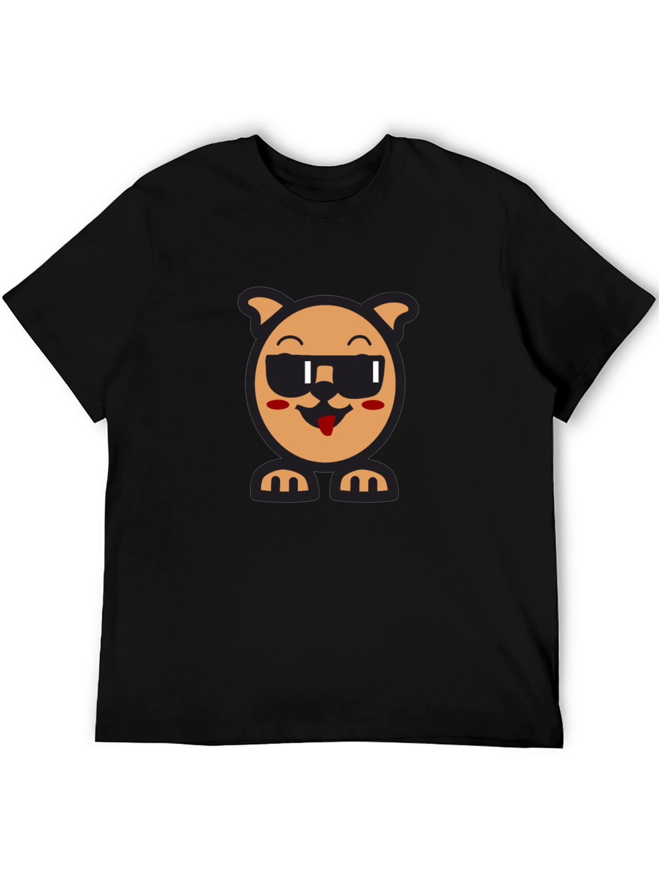 Cool Dog Graphic Tee - Black Unisex Shirt