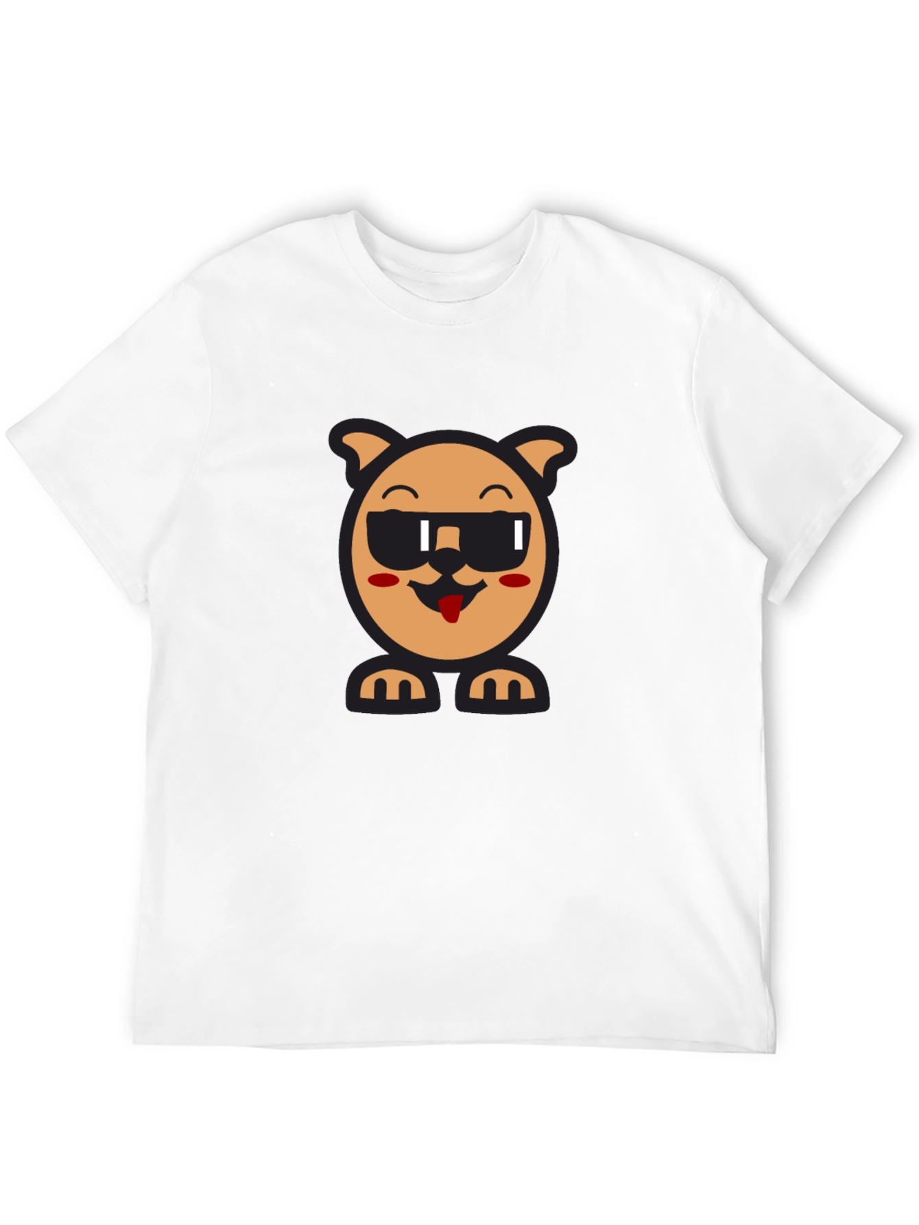 Cool Dog Graphic Tee - Black Unisex Shirt