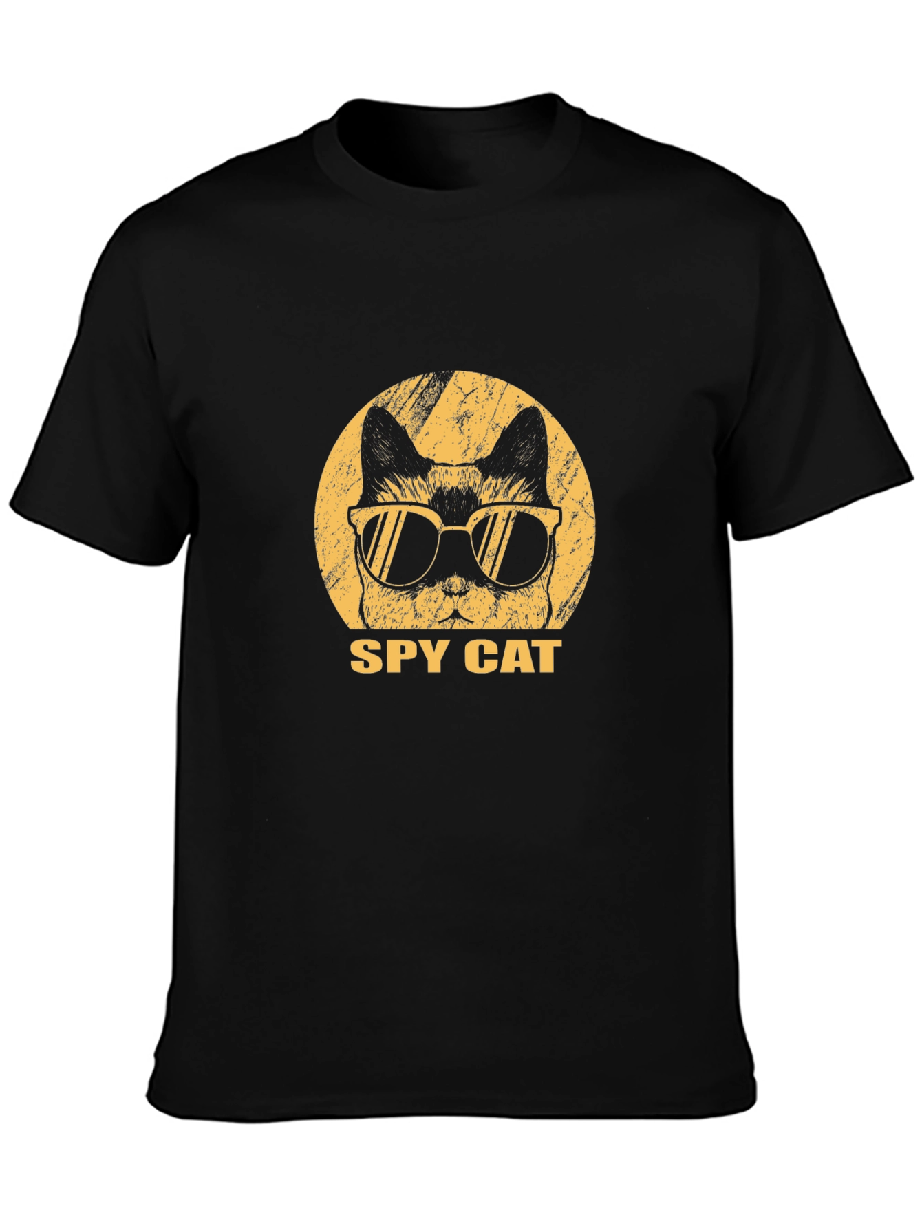 Spy Cat Graphic Tee - Cool Cat Shirt
