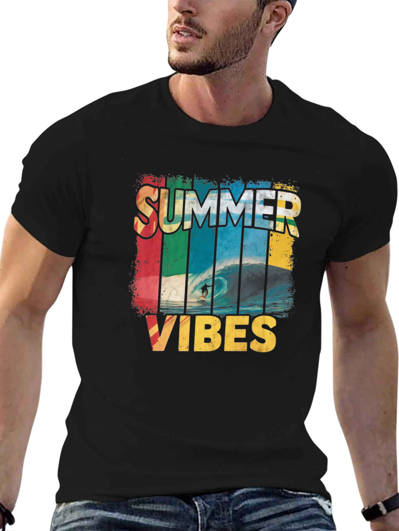 Summer Vibes Surfing T-Shirt