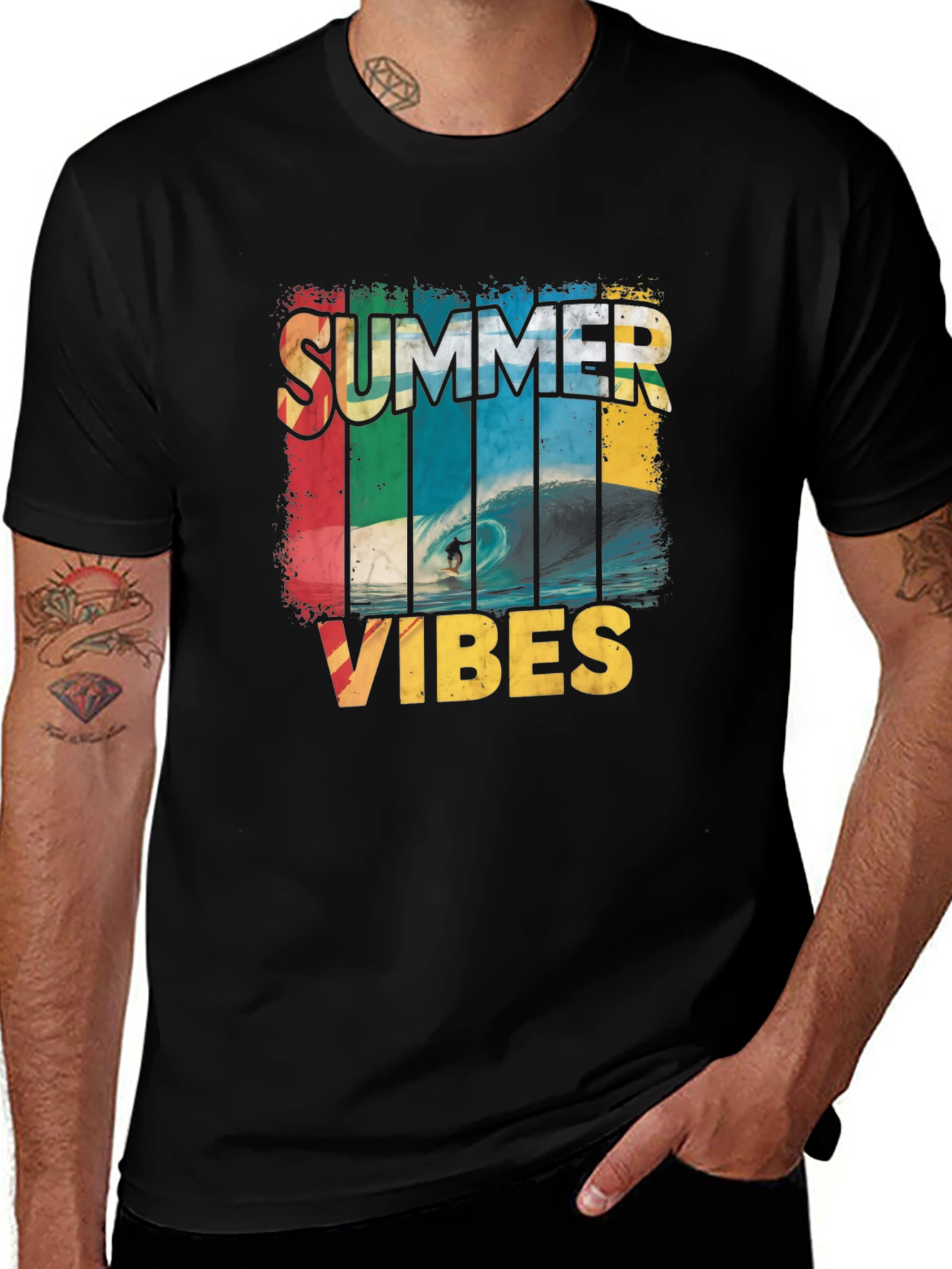 Summer Vibes Surfing T-Shirt