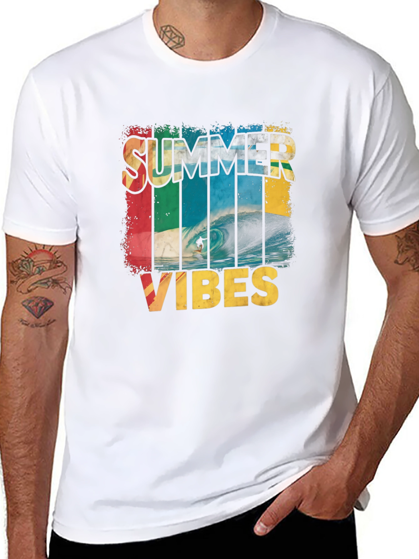 Summer Vibes Surfing T-Shirt