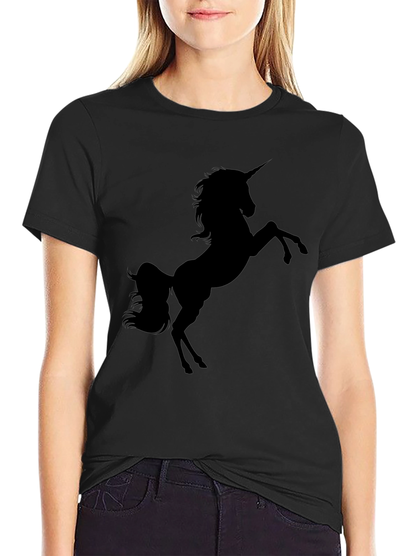 Black Unicorn Graphic Tee - Mens