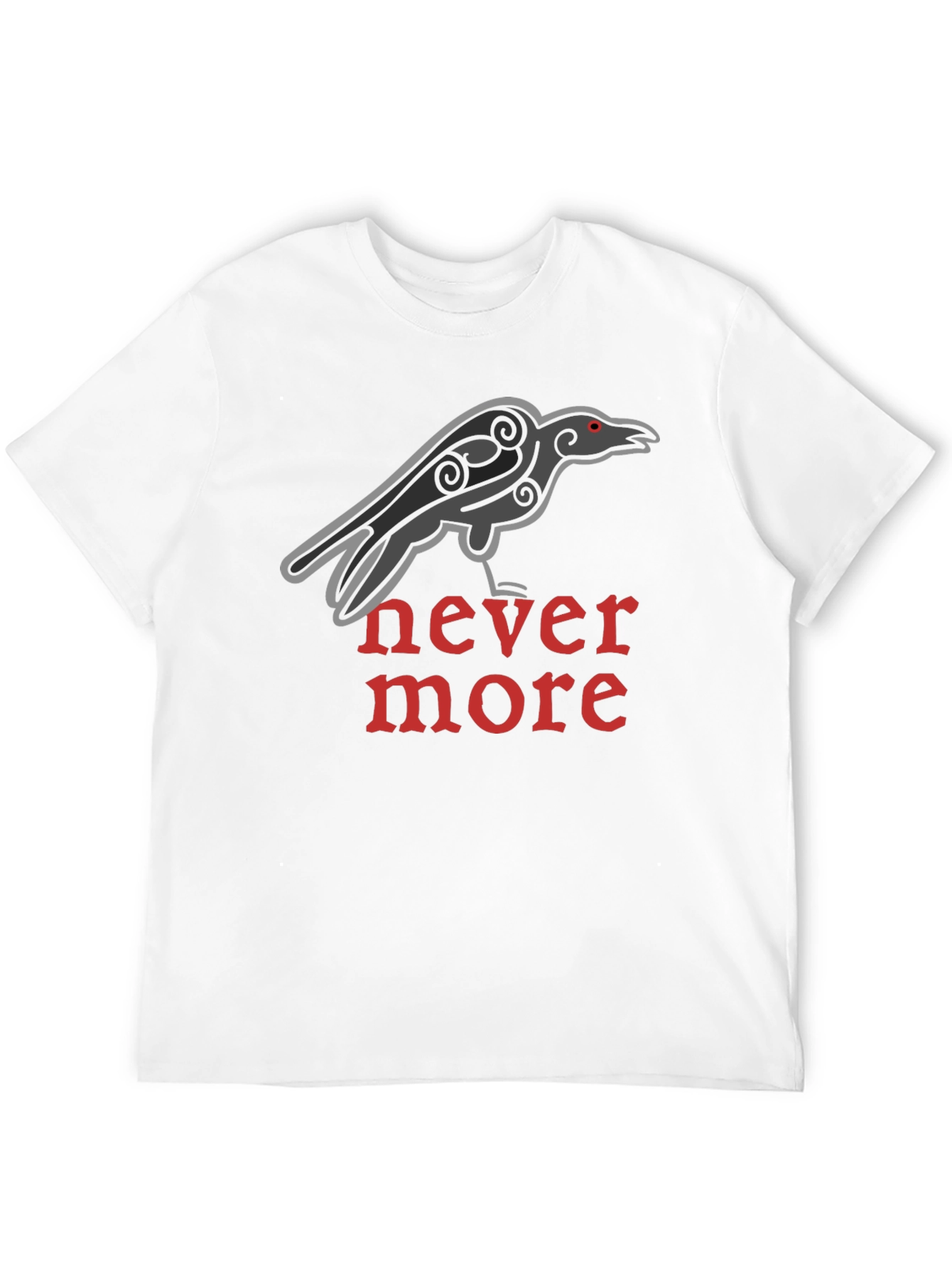 Raven Nevermore T-Shirt - Classic Gothic Design