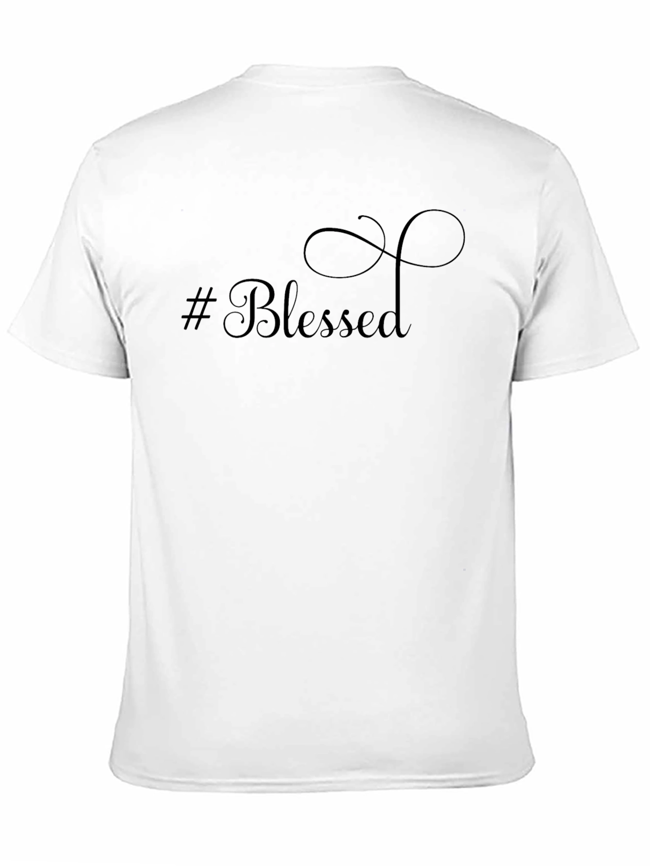#Blessed Graphic Print T-Shirt - Casual Style