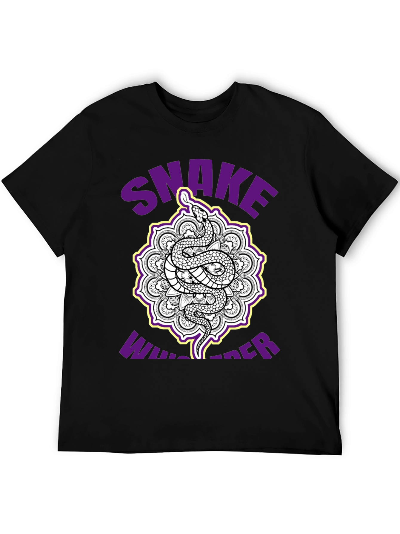 Snake Whisperer Graphic Tee - Unique Mandala Design