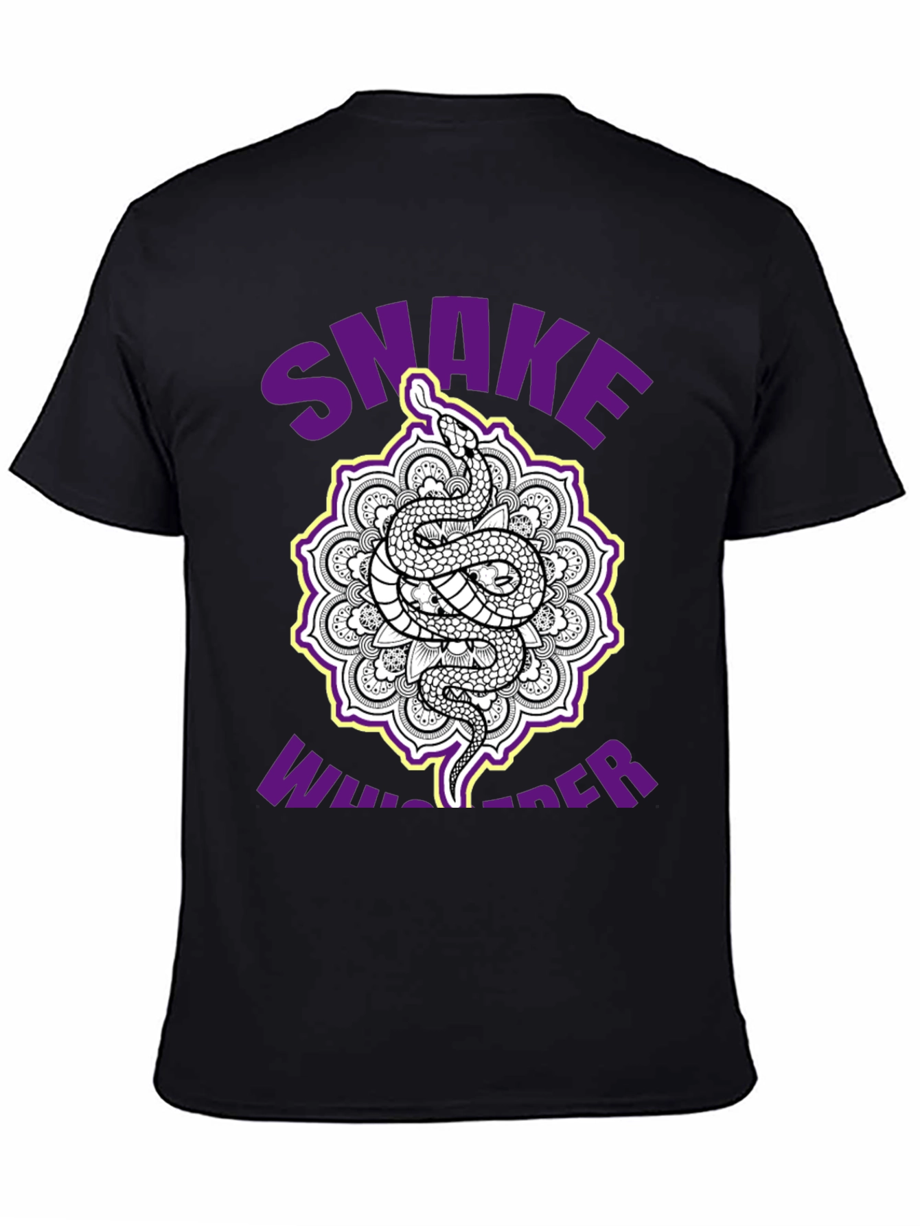 Snake Whisperer Graphic Tee - Unique Mandala Design