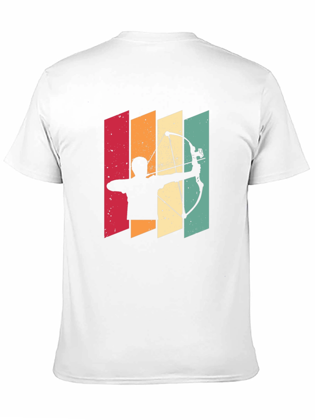 Archery Silhouette Retro Style Graphic Tee